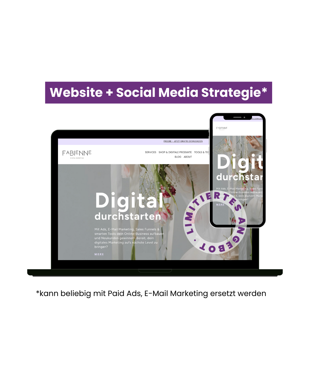 Power-Paket: Website + Social Media Strategie (inkl. Umsetzungsstarthilfe)