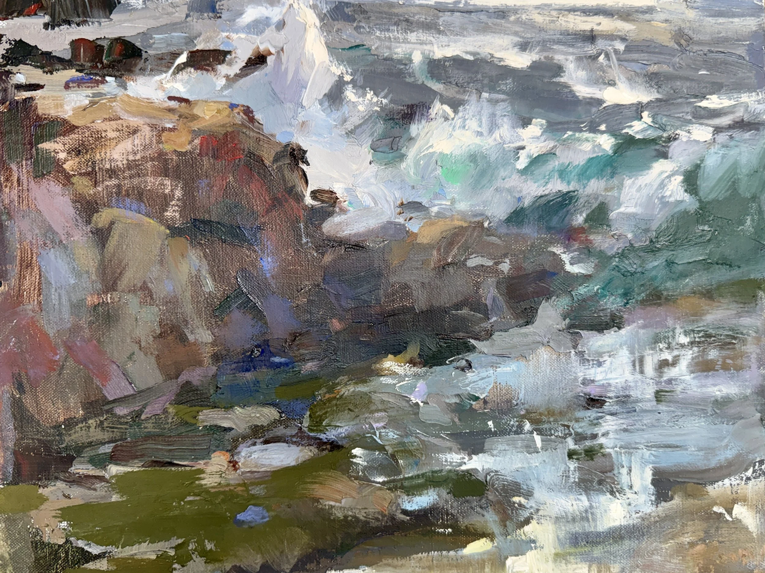 Laguna Surf and the Light 11 x 14 Oil
