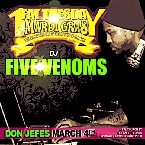 Fat Tuesday at Don Jefes Tonight (Orlando)
