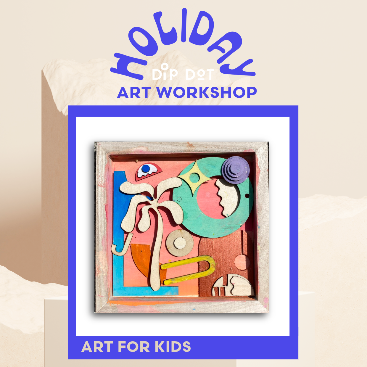 Kids Holiday Workshop - Shadow & Mixed Media