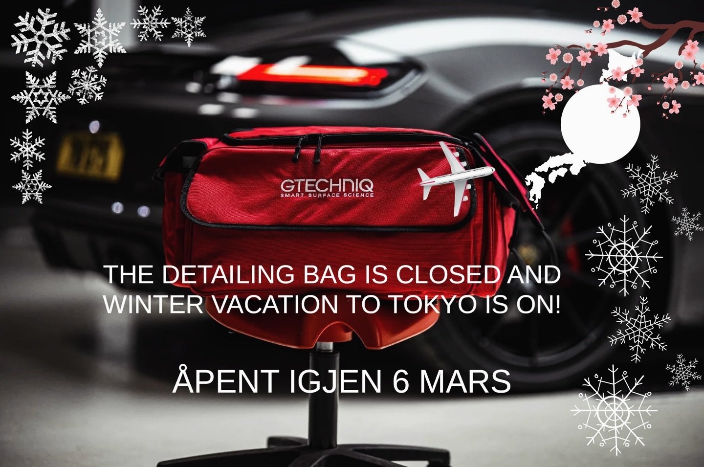 Gtechniq Auto Detailing er på vinterferie allerede nå ❄️frem til og med 5 Mars. Åpent igjen som vanlig på onsdag 6 Mars. Tilbake den dagen som vanlig, med tøffe biler som skal behandles med det beste fra Gtechniq🙌✨. @g