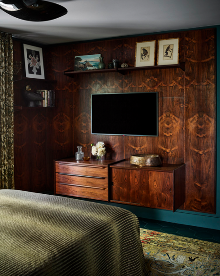 Character bookmatched timber designed by Mark Ashby