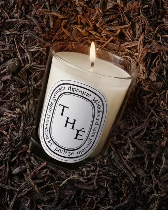 The scented Diptyque candle
