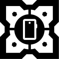 Icon of a smartphone with a notification badge