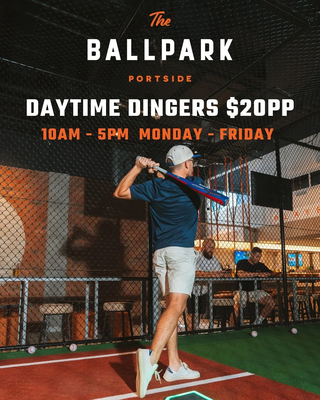 We&rsquo;re serving up some seriously spooky deals this Halloween!🎃👻

$20PP daytime dingers from Monday now all the way to Friday!!! We&rsquo;ll have this deal running up until the 31st of October, so bring your home-run homies &amp; take a swing⚾️