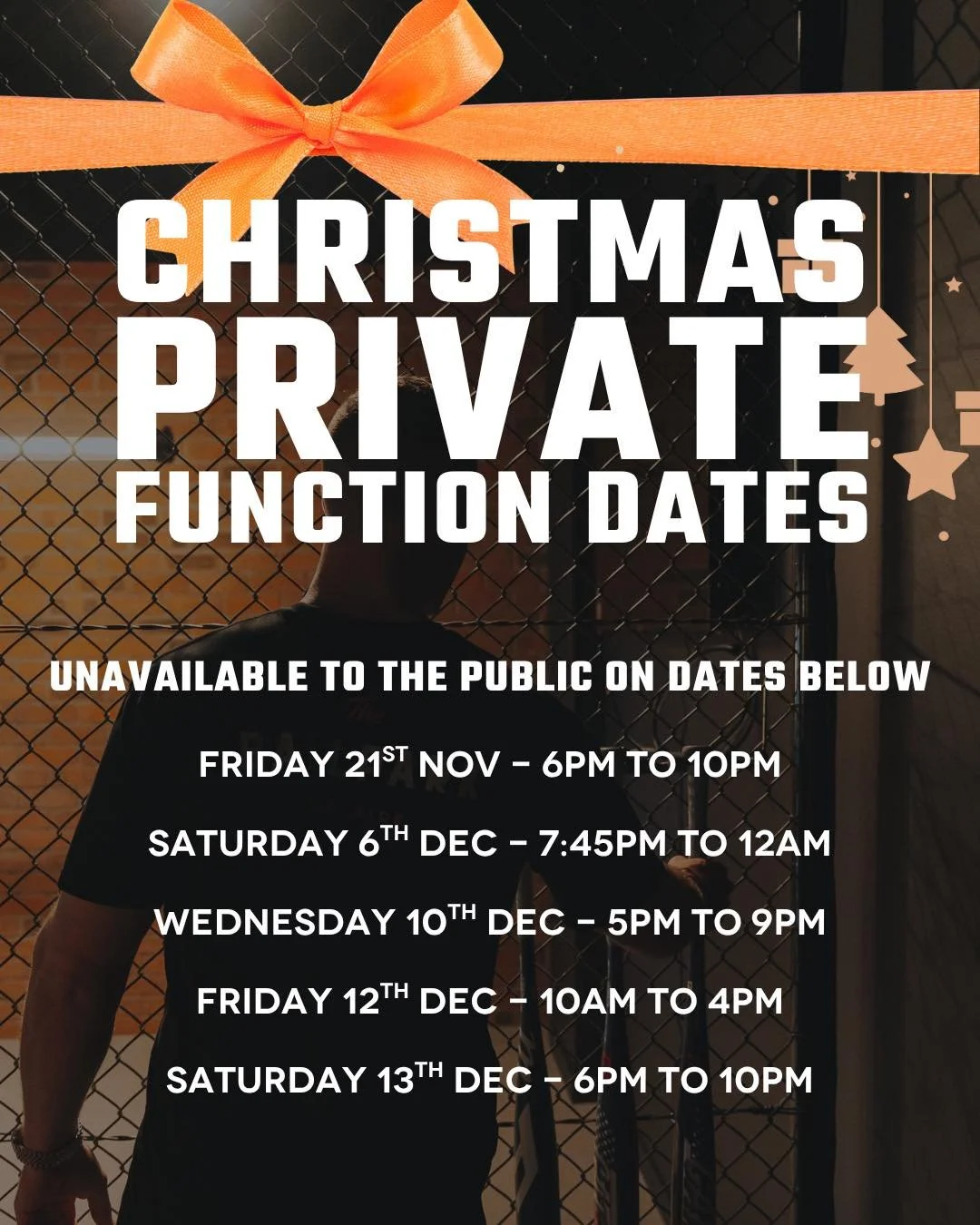 Our Christmas calendar is filling up fast!🎄 These are the dates &amp; times we&rsquo;re fully booked for our private Christmas functions. 

Celebrate, compete, drink &amp; laugh all under one roof with the good vibes on us ;) If you&rsquo;re wanting