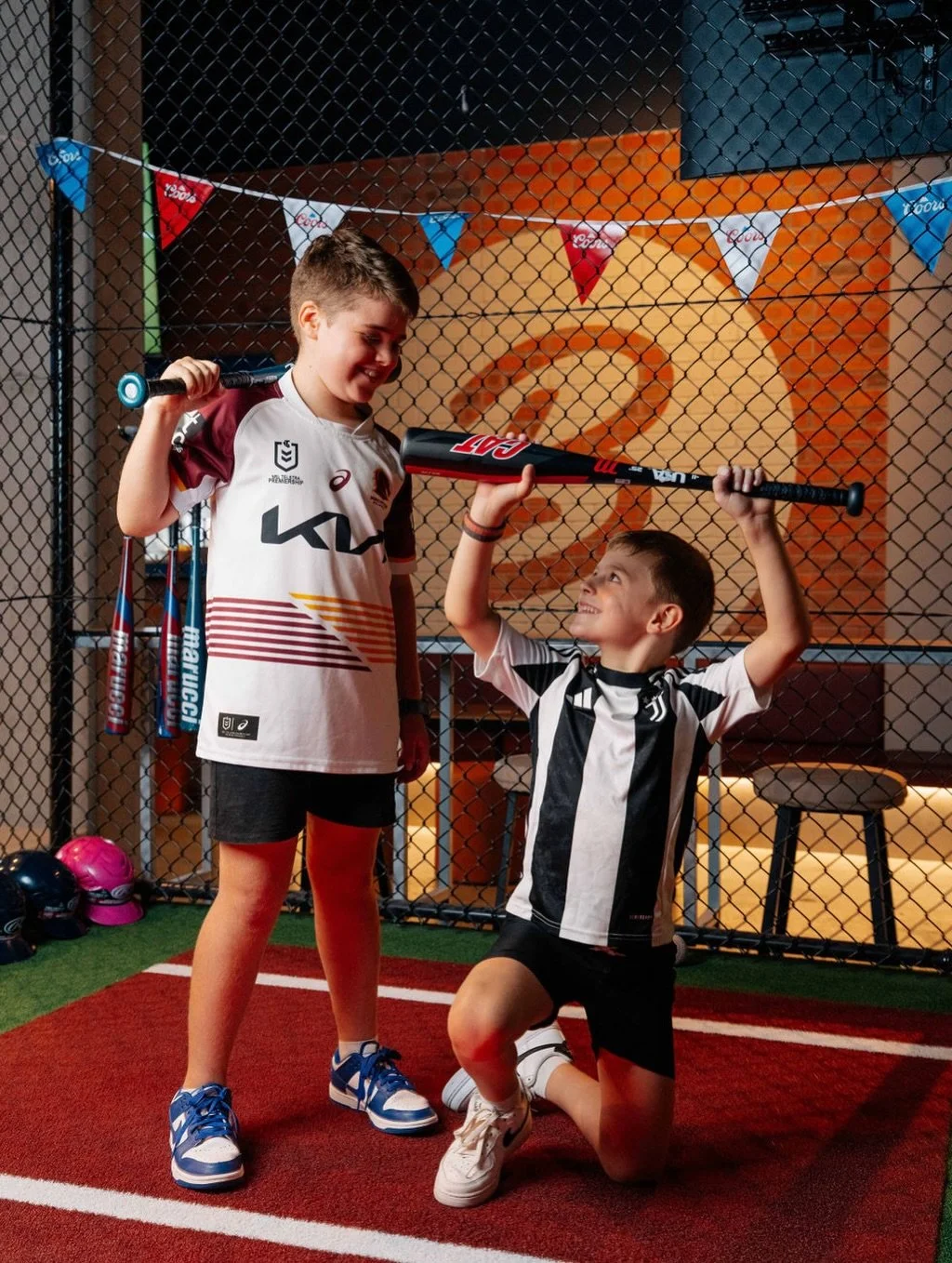 School holidays got you hanging by a thread? Bring the kids we&rsquo;ve got cages&hellip; batting cages😉

Our swing session deal with a $20PP batting experience is running:
📆Sunday - Thursday 
⏰10am - 9:30pm

The perfect holiday combo - kids blown 