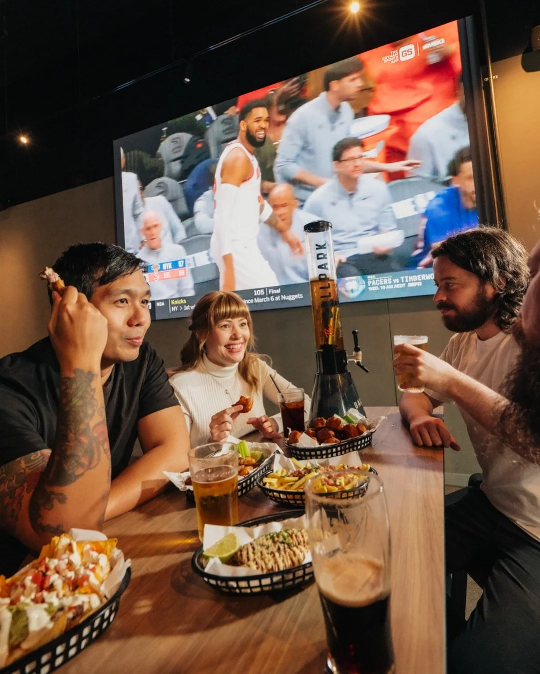 PLAYOFFS. LOUD. LIVE.🏀🔥

Oklahoma City Thunder VS Phoenix Suns 
Tomorrow from 11:30AM - bright &amp; early, no excuses.

This is where you watch it- big screens, full volume, zero chill🔊

Cold beers flowing, stacked tap lineup &amp; food that actu