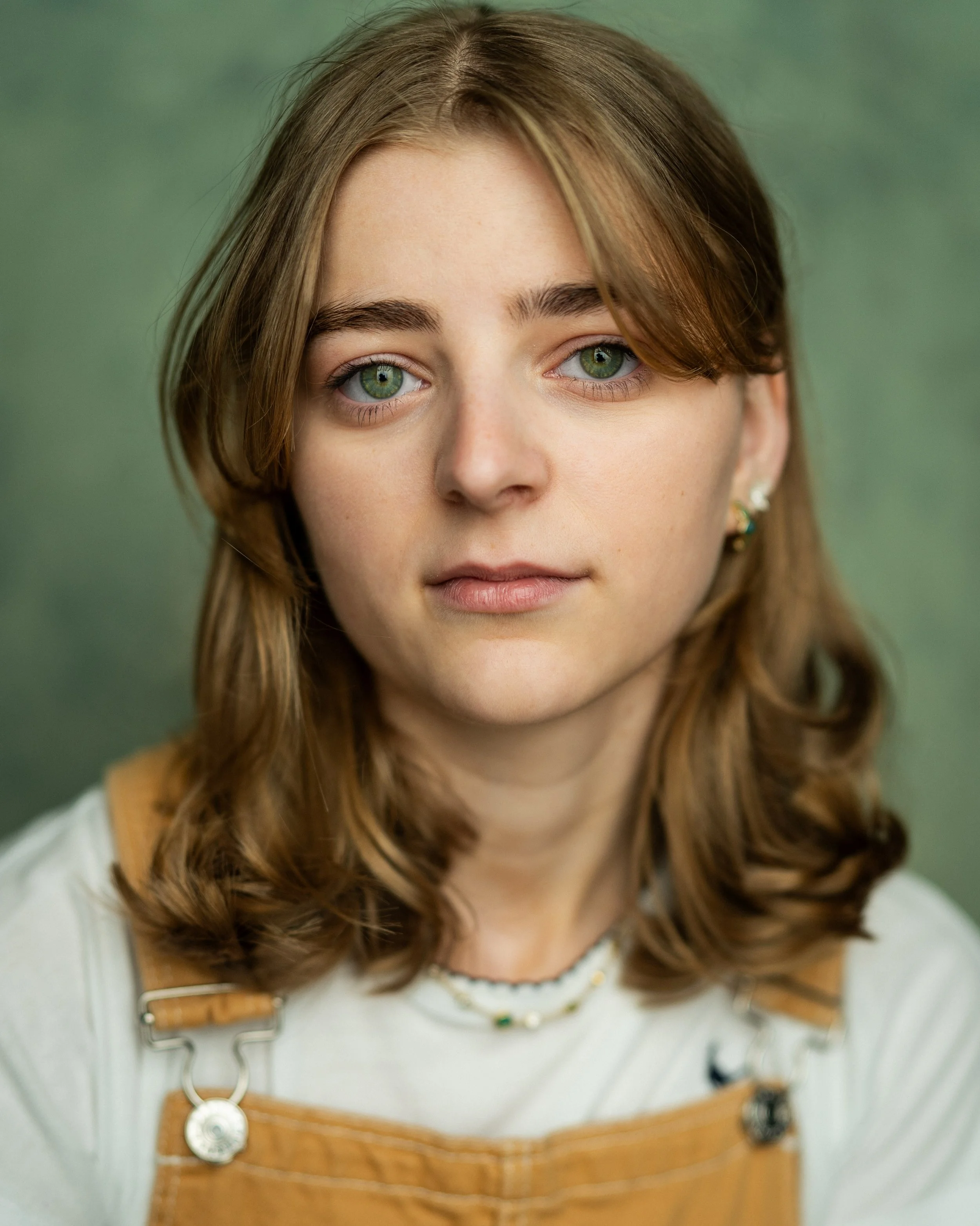 Portrait of Sophie Moss - dunagarees