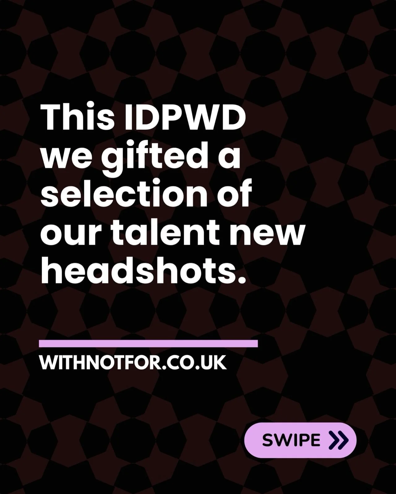 Celebrating Disabled success this IDPWD.

This year we gifted some of our talent new headshots, part of our commitment to creating opportunity, amplifying voices and taking action, always.

We will be starting a series of online articles from this mo