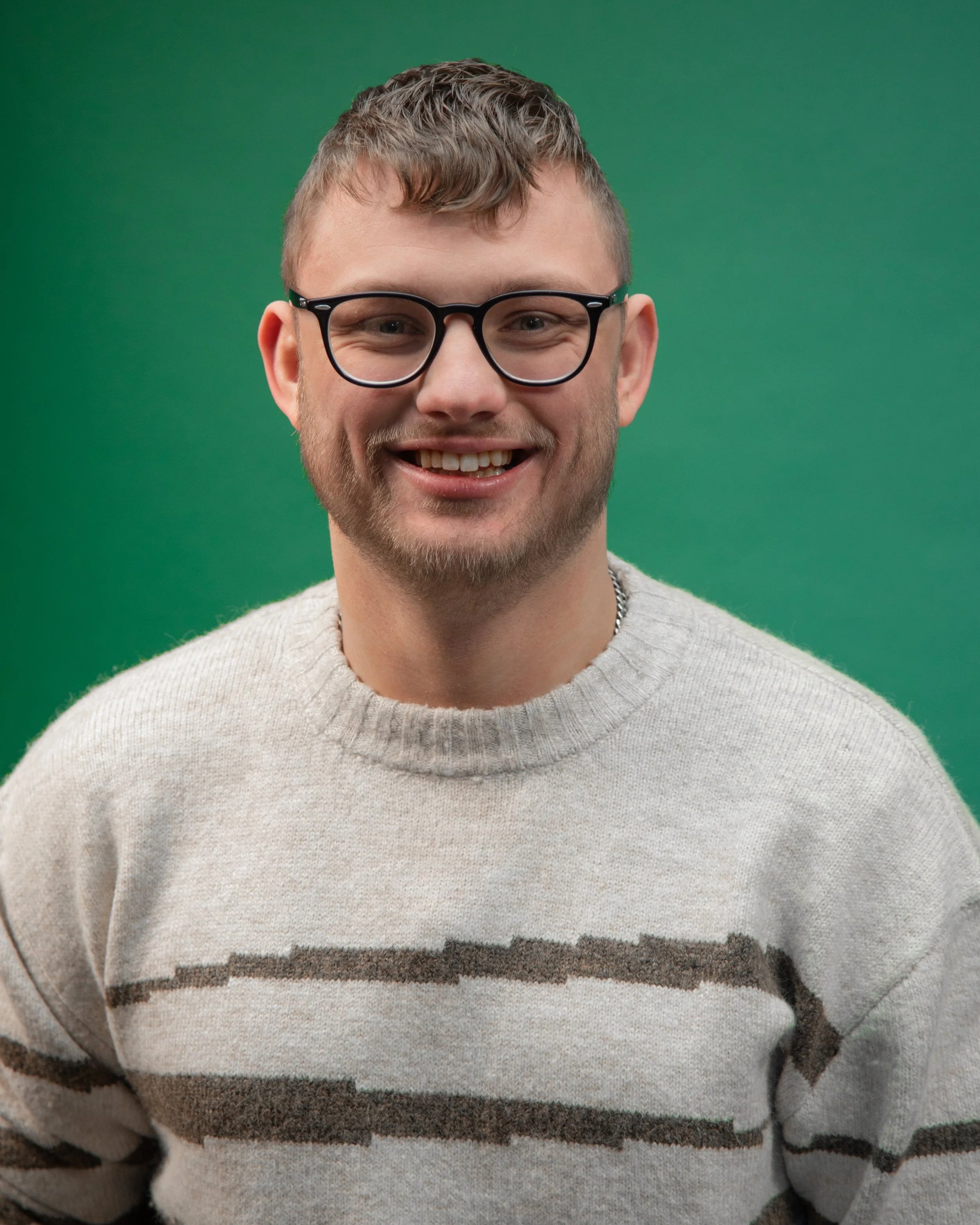 Portrait of Alex MacKenzie - wooly jumper