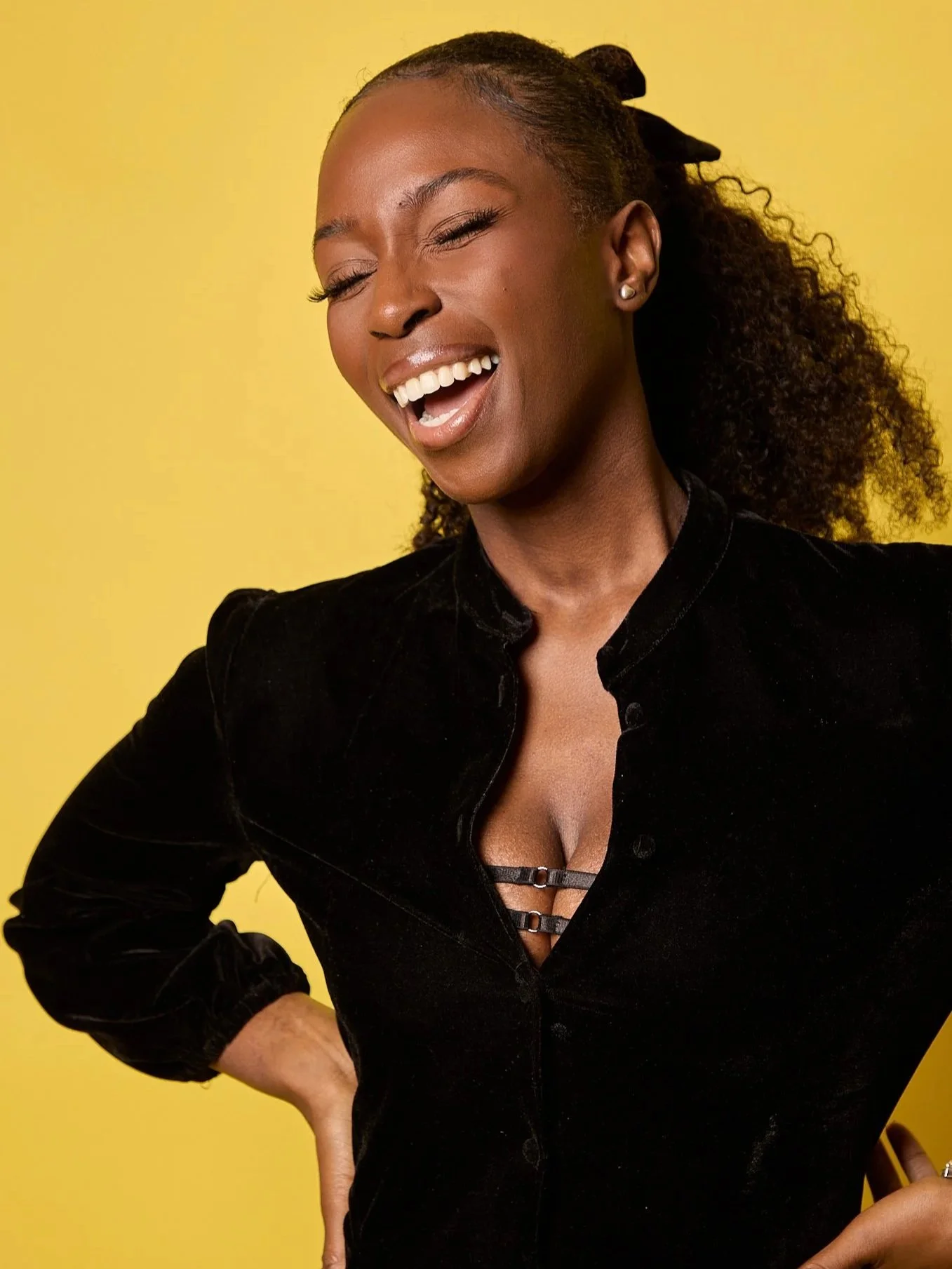 Portrait of Sweetie Goll laughing