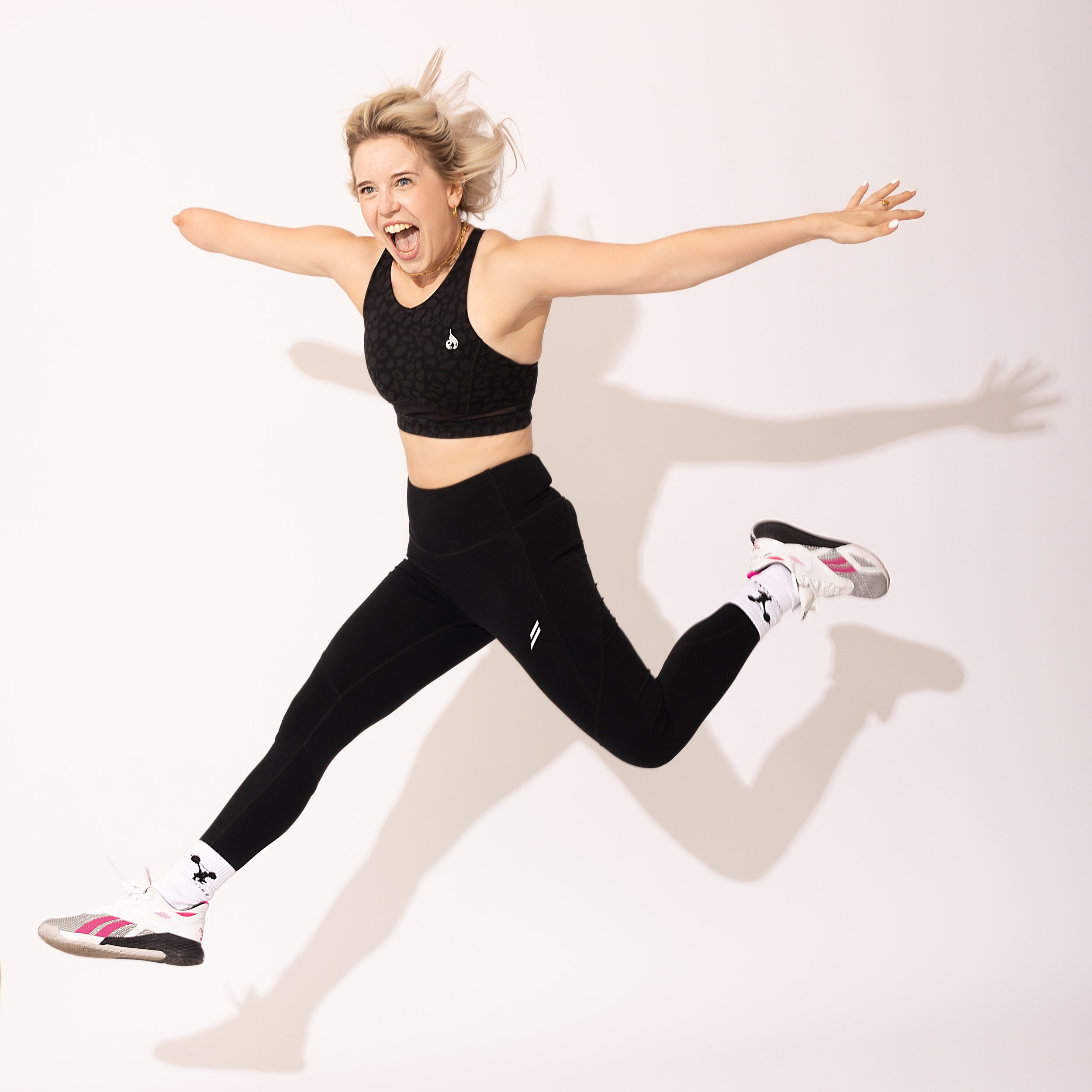 Portrait of Brooke Millhouse jumping