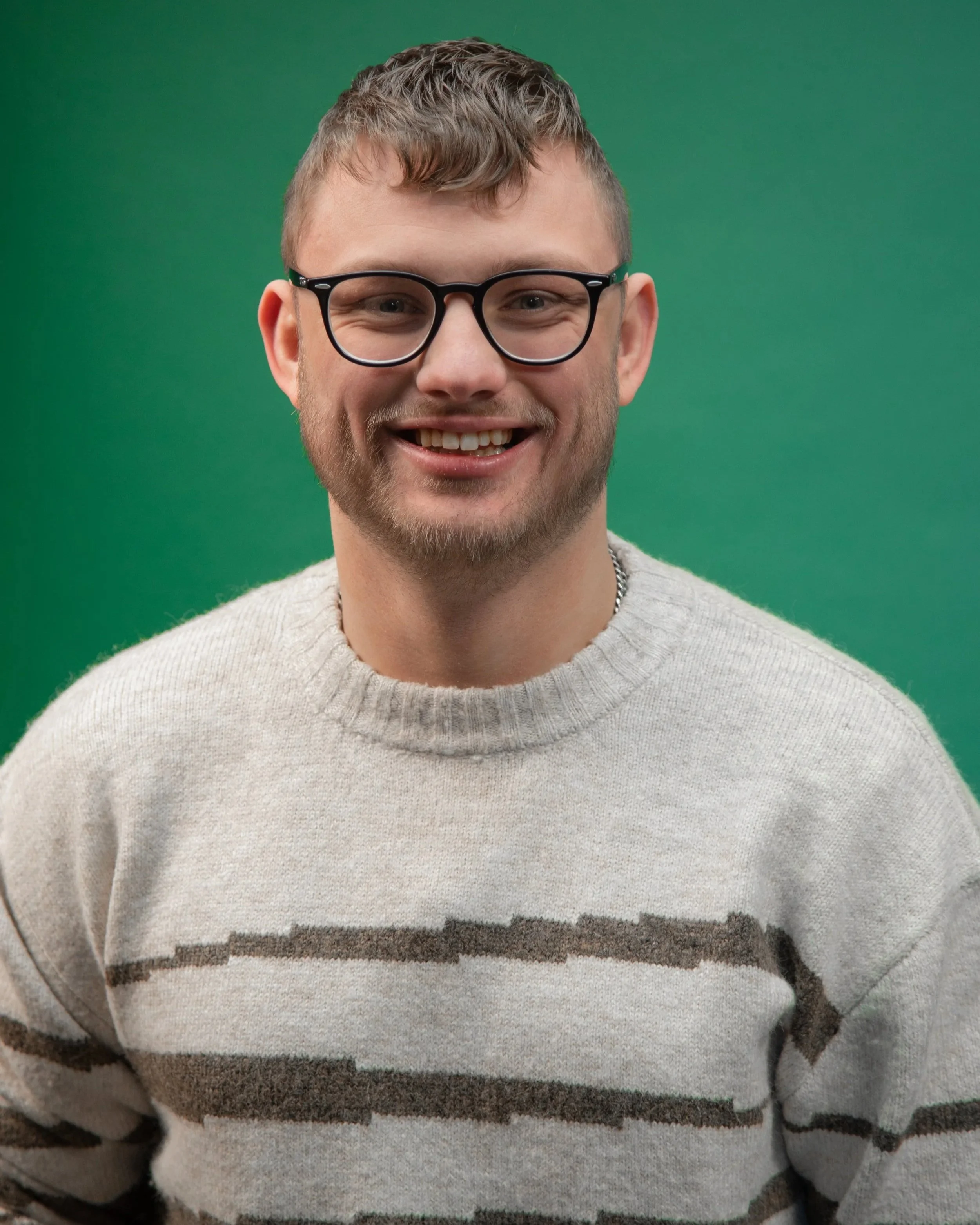 Portrait of Alex MacKenzie - wooly jumper