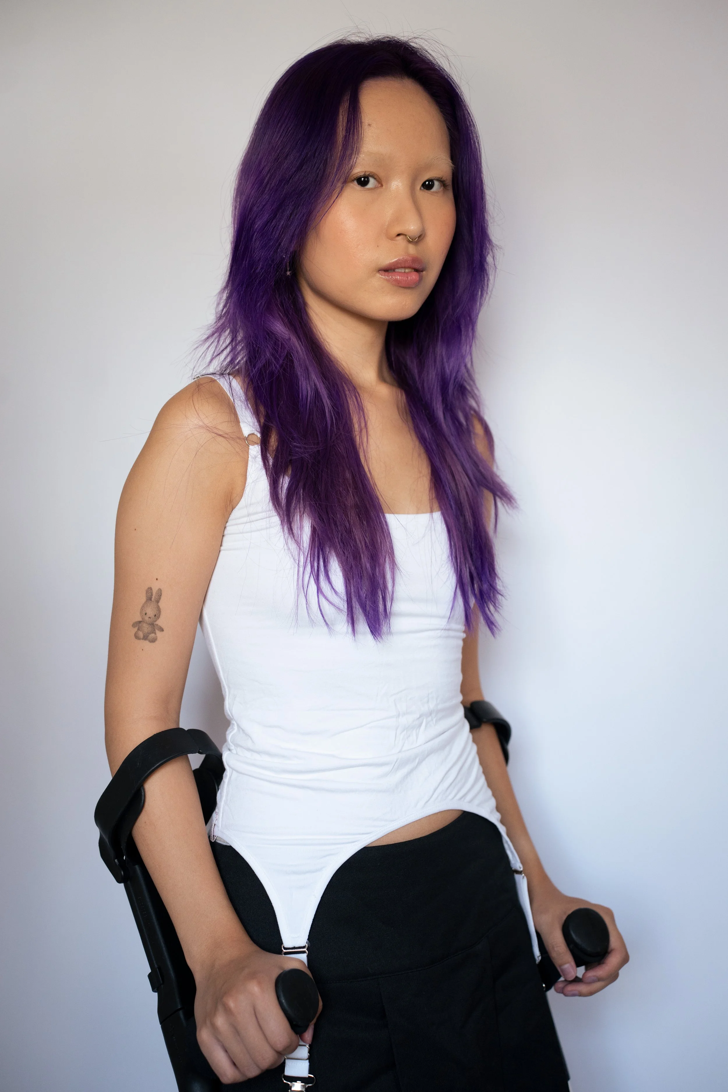 Portrait of Josie Tang - white bodysuit