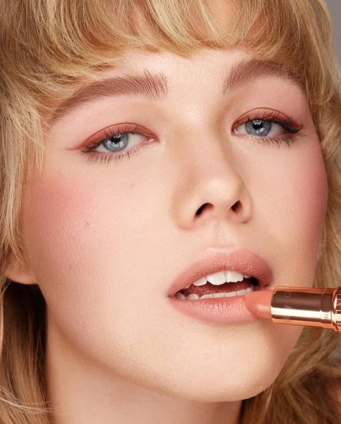 Portrait of Emma Lines - full makeup