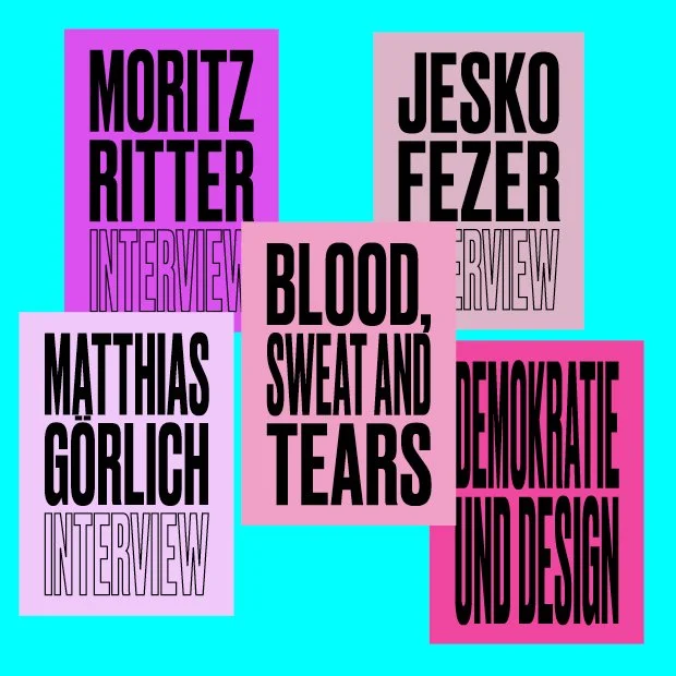 «demokratisches design», digital Editorial and Interviews