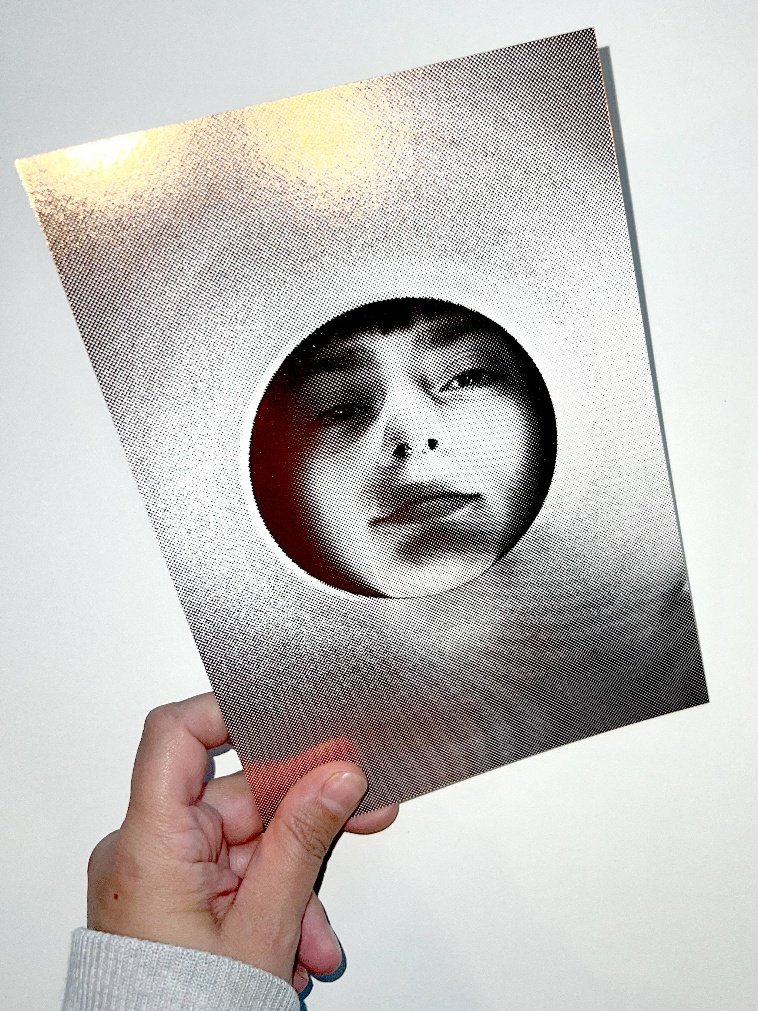 F+F Schule für Kunst und Design, Christmas card with a special foil coating