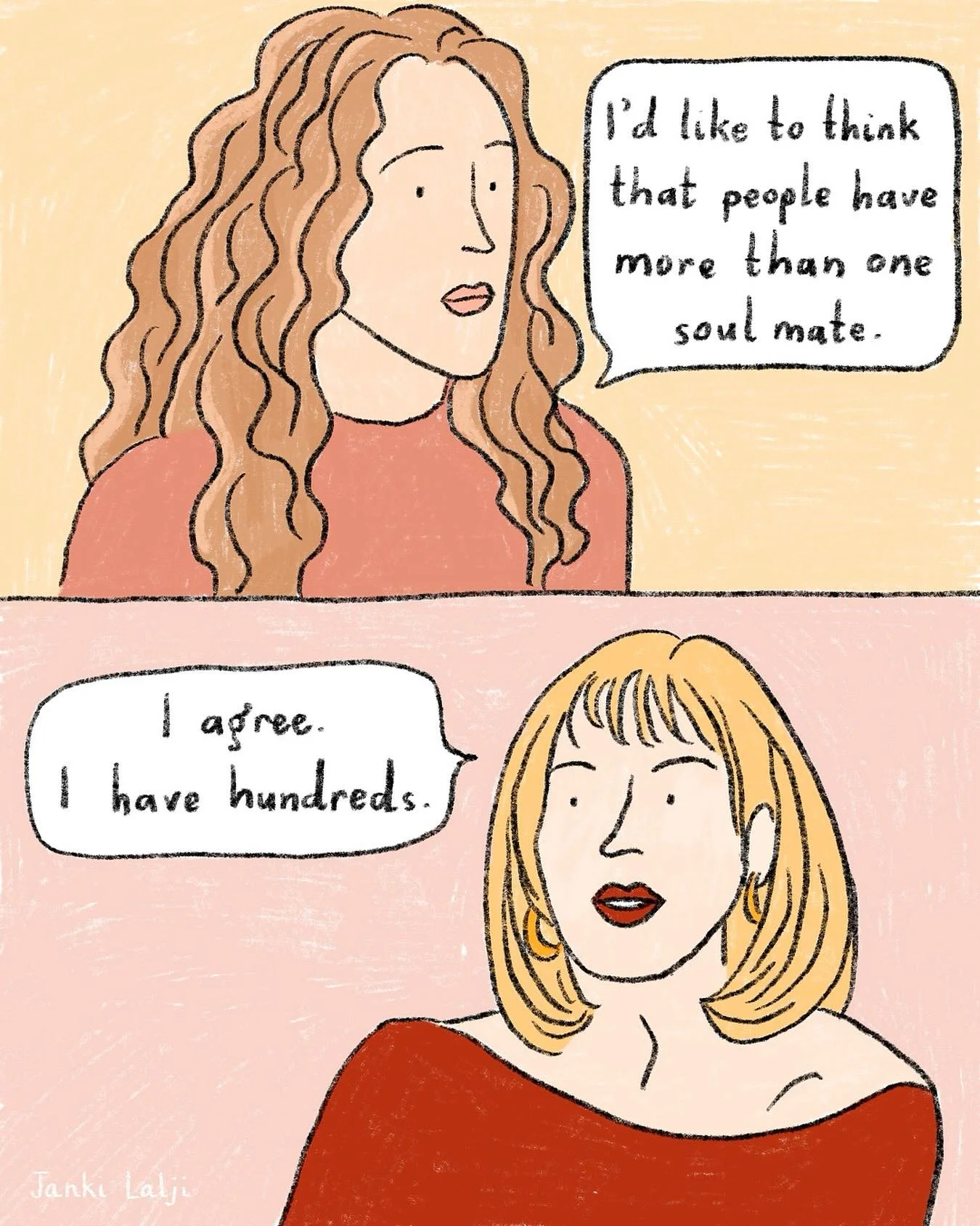 I love this scene from Sex and the City, currently rewatching 💋💖 #galentinesday #sexandthecity #satcquotes #illustratorsofinstagram #procreate
