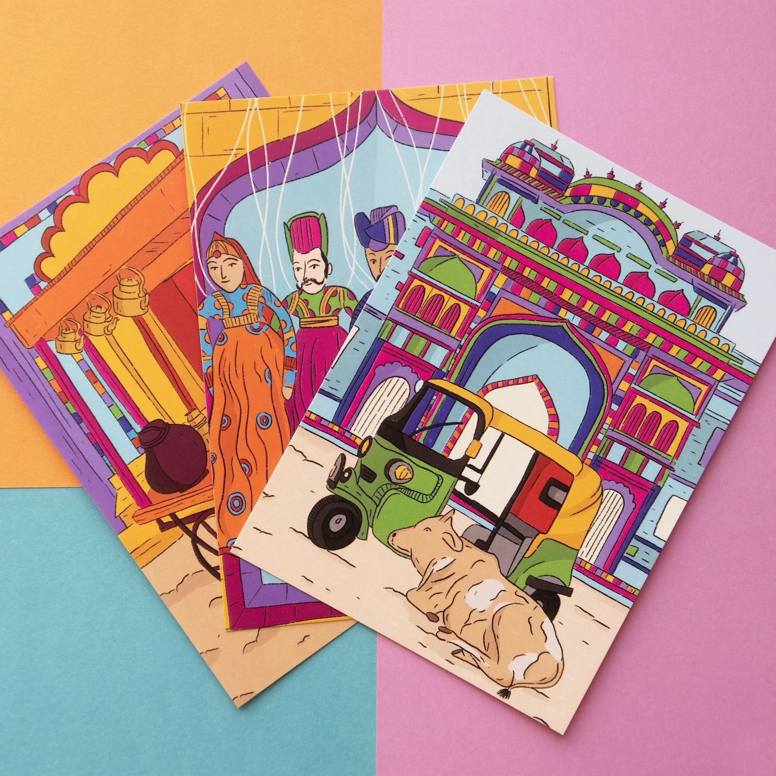 india postcards
