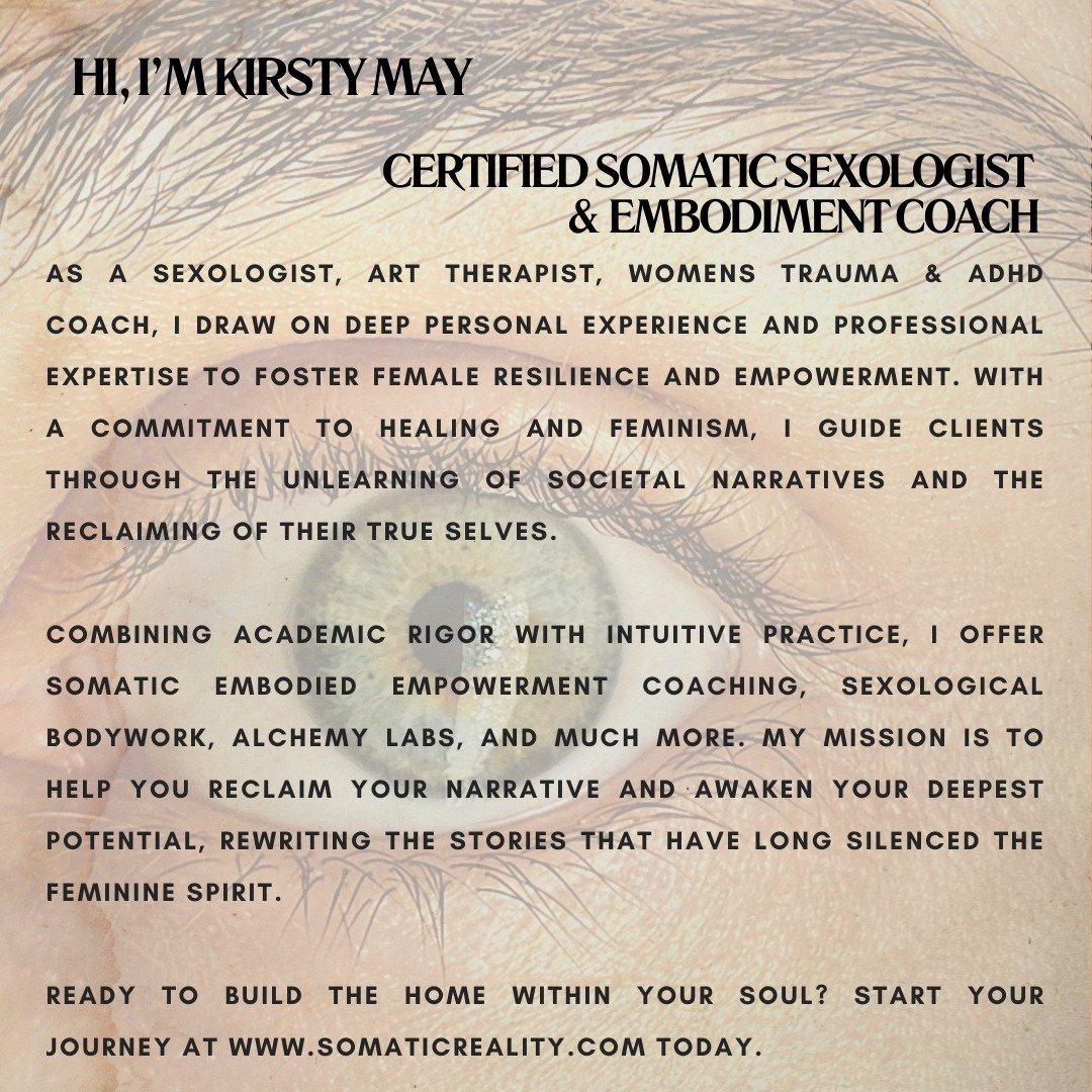 Hello, I'm Kirsty May, your guide on a journey of somatic empowerment and self-reclamation. Let's rewrite the stories that have silenced you and awaken your true potential together. ✨ 

#SomaticSorcery #empowermencoach #somaticsexologist #emobidmentc