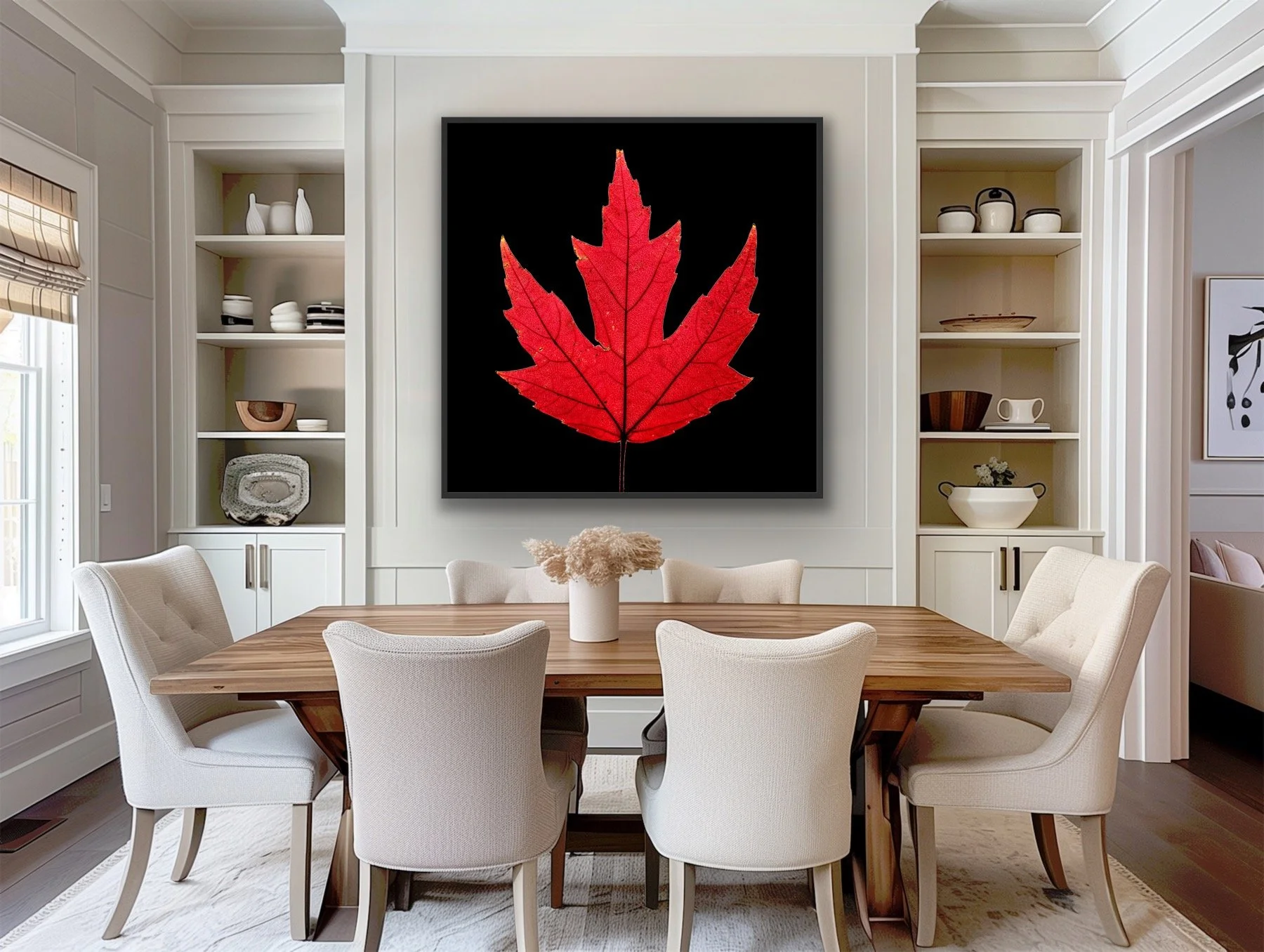 'Red' finished in a custom black float frame by © Dan Callister