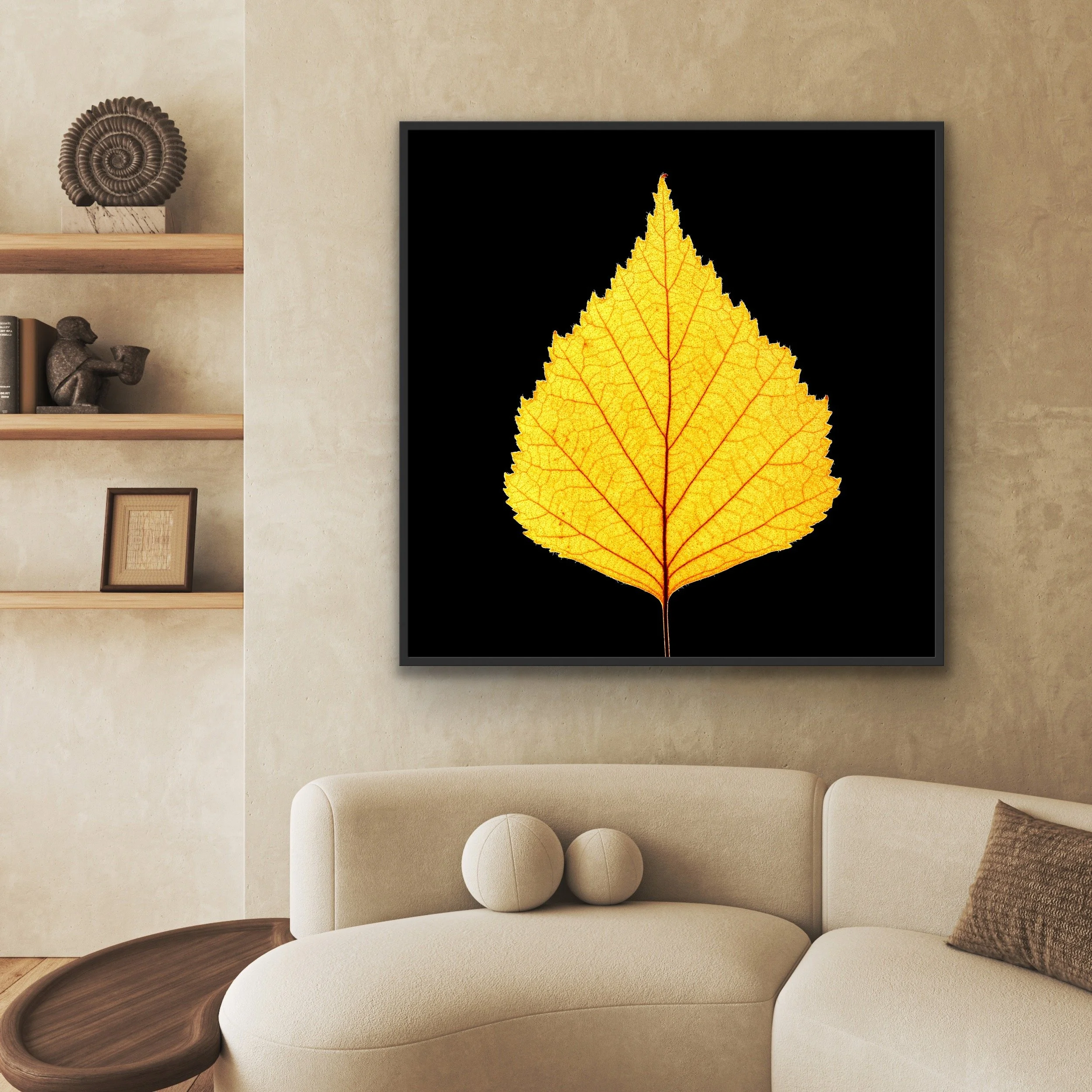 'Yellow' finished in a black custom float frame © Dan Callister