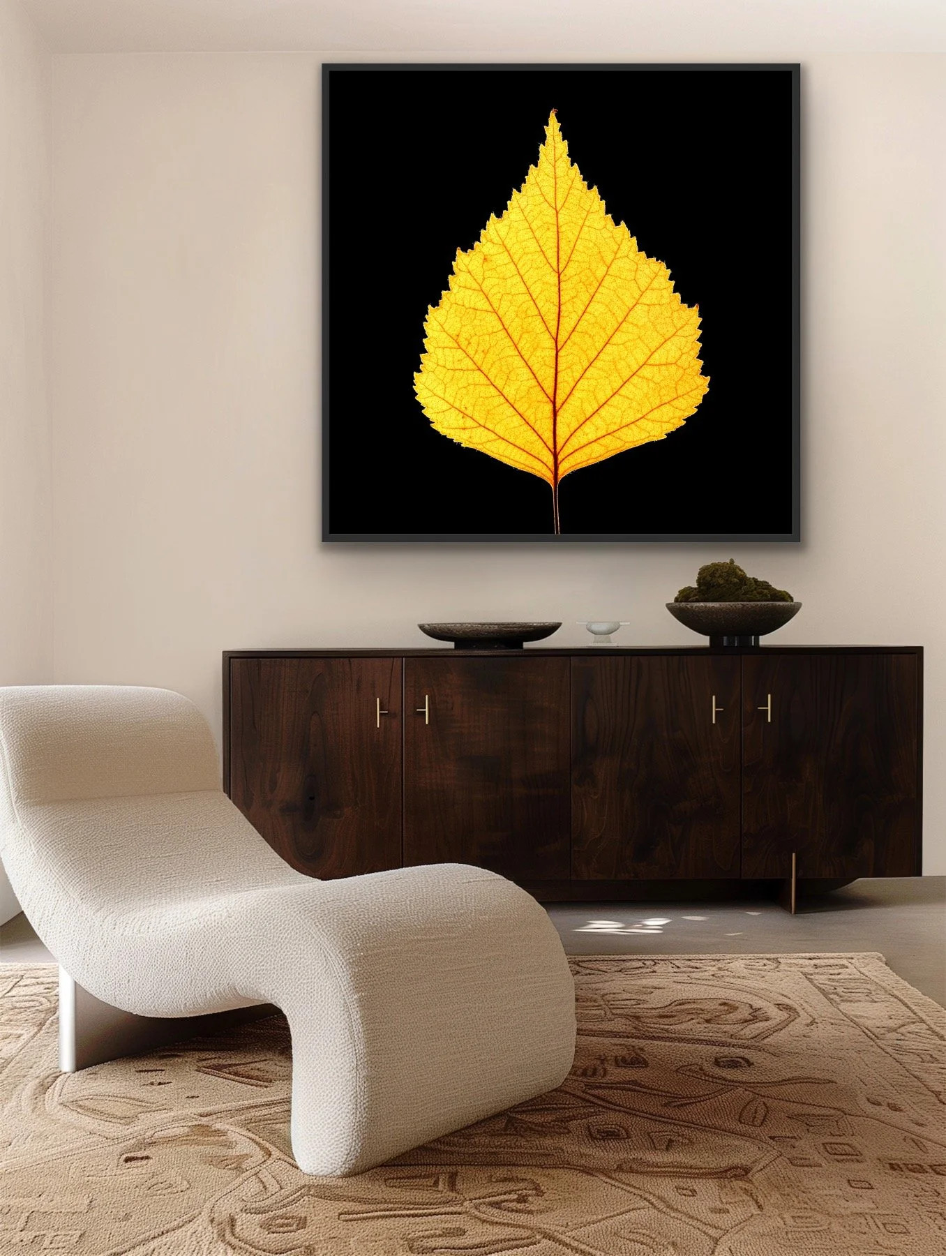 Yellow finished in a custom black float frame by © Dan Callister