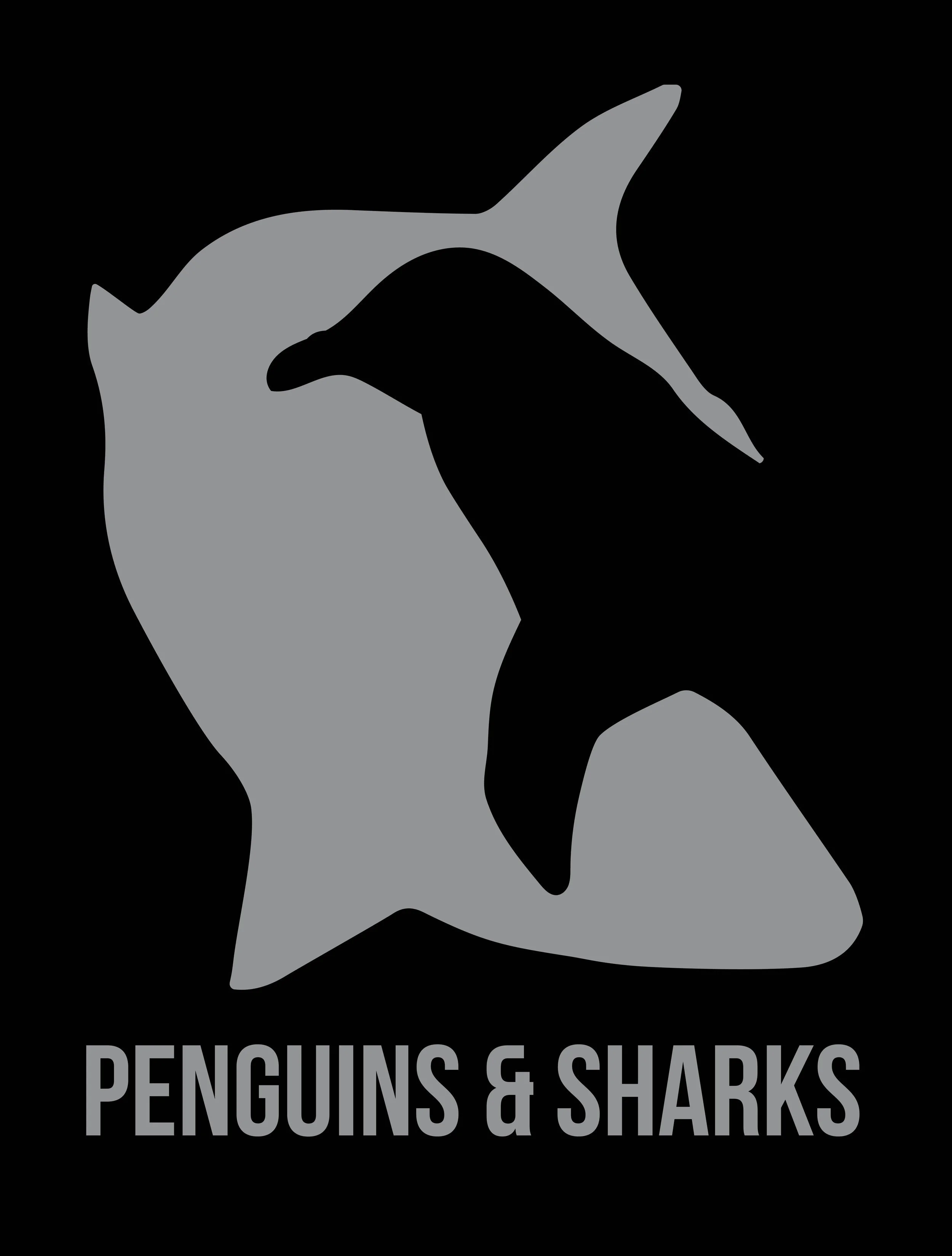 Penguins \u0026 Sharks, image size:2500x3299