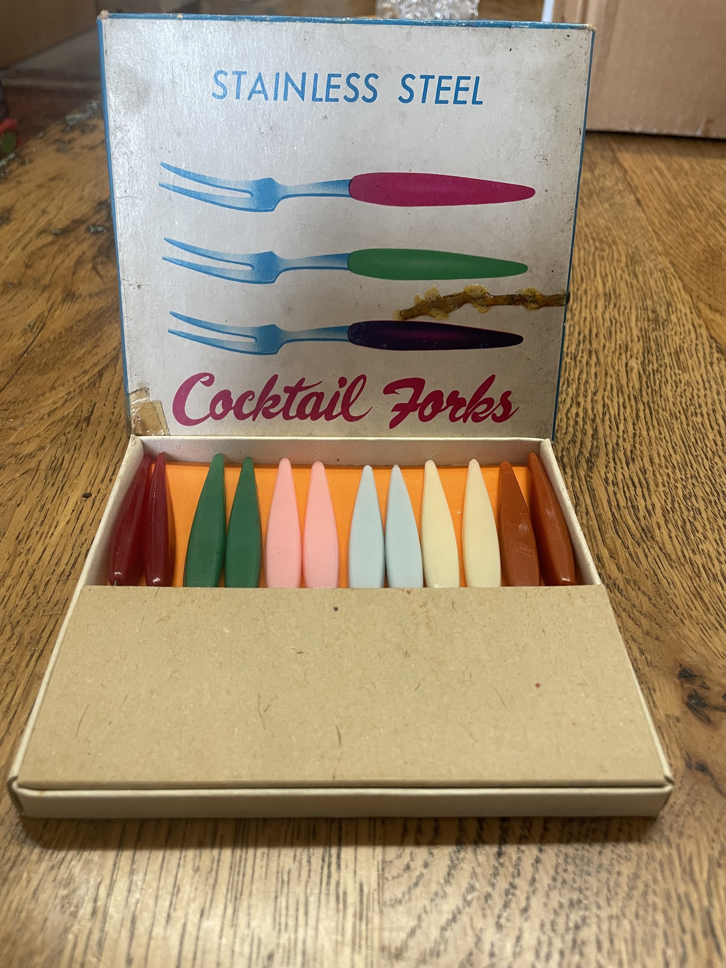 Retro cocktail forks