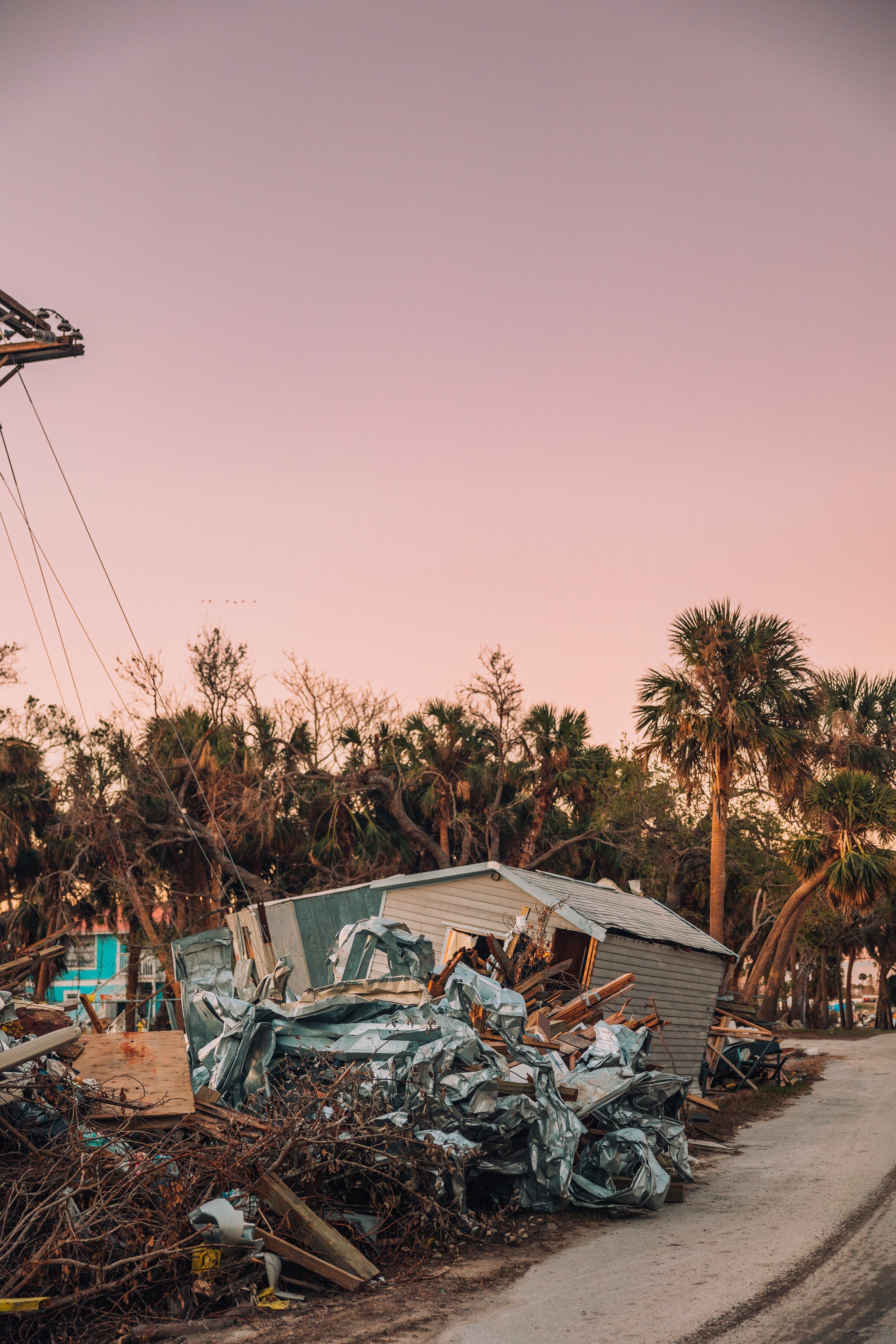 Hurricane Ian damage in Fort Lauderdale, Florida