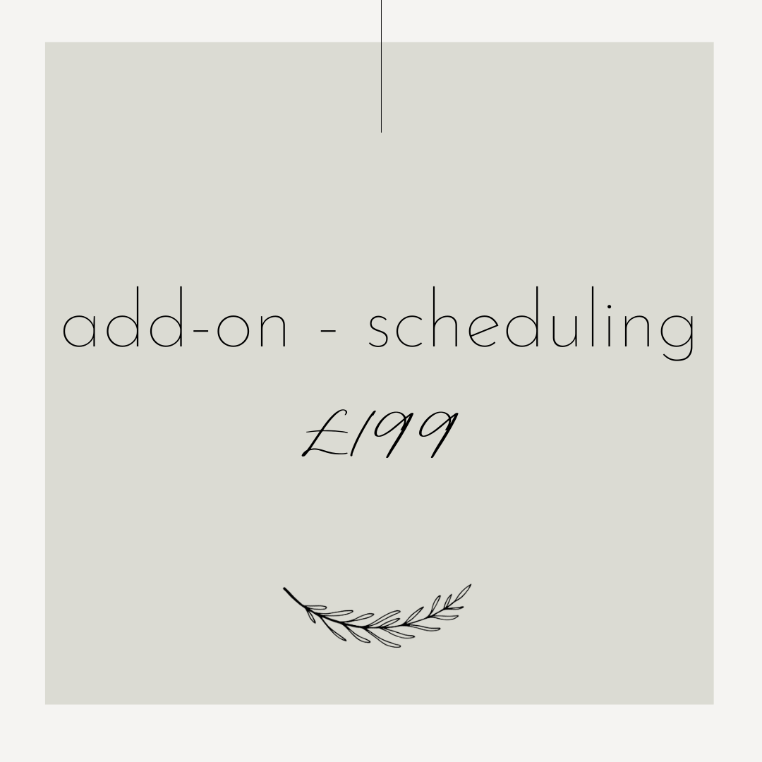 Add-on - scheduling