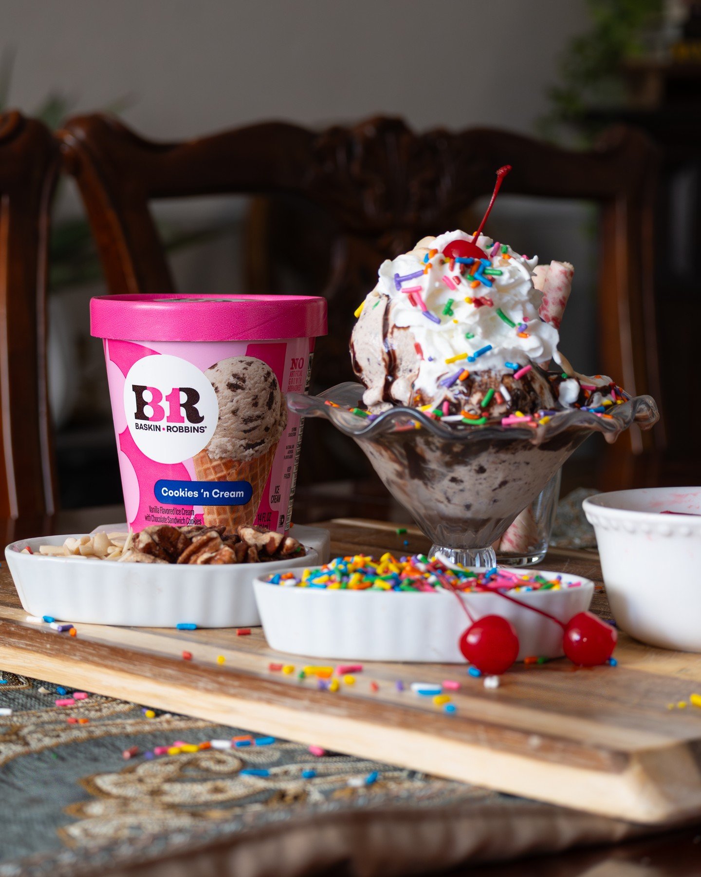 Create your sweetest sundae moment at home&mdash;the Baskin-Robbins way! ✨

Pile on BIG scoops of your favorite flavor, swirl the whipped cream, add a rainbow of sprinkles, and don&rsquo;t forget the cherry on top. 🍨🌈🍒