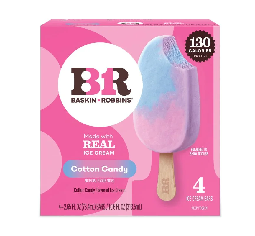 Baskin Robbins Cotton Candy Ice Cream Bars