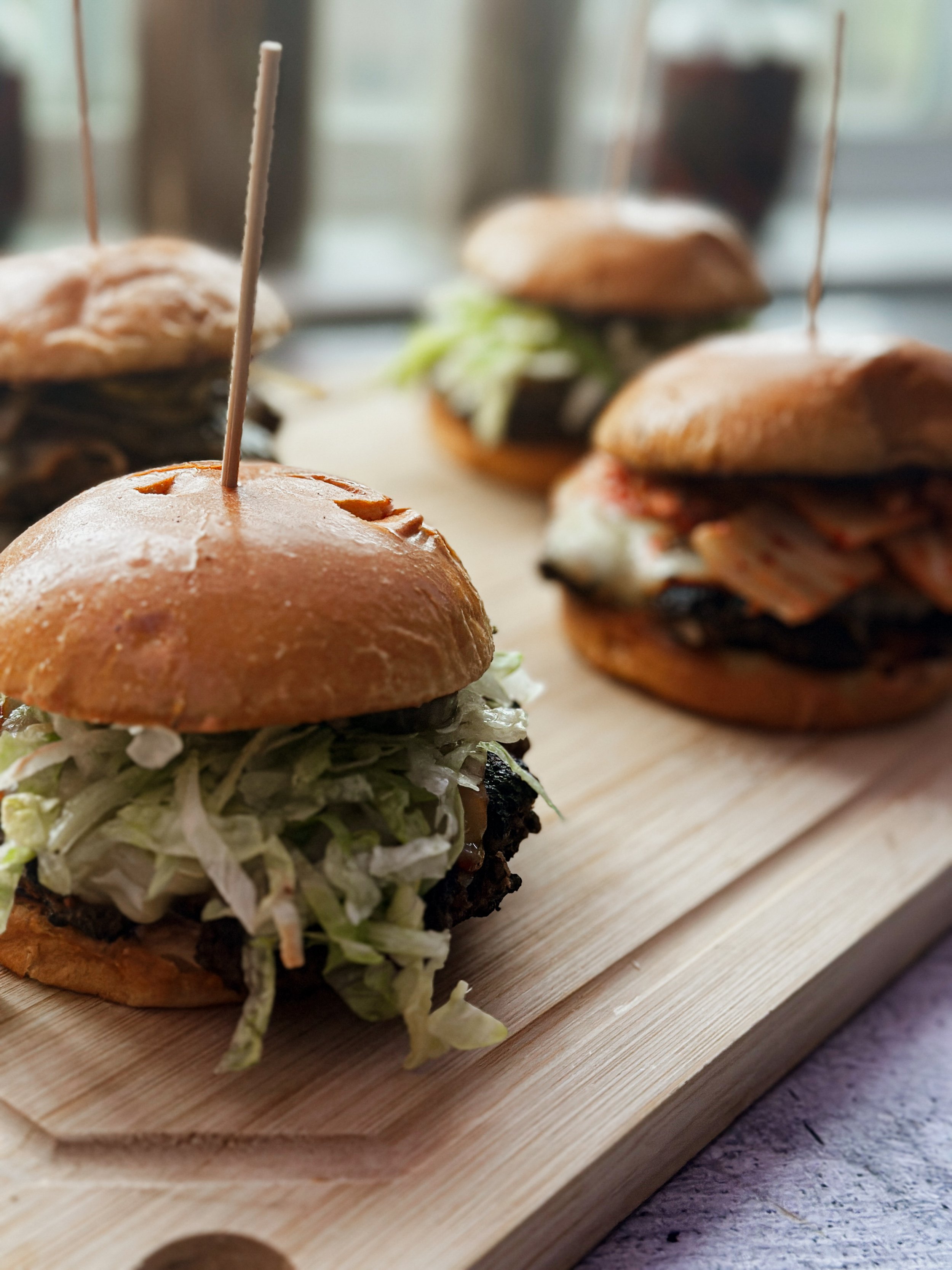 Kimchi Smash Burgers