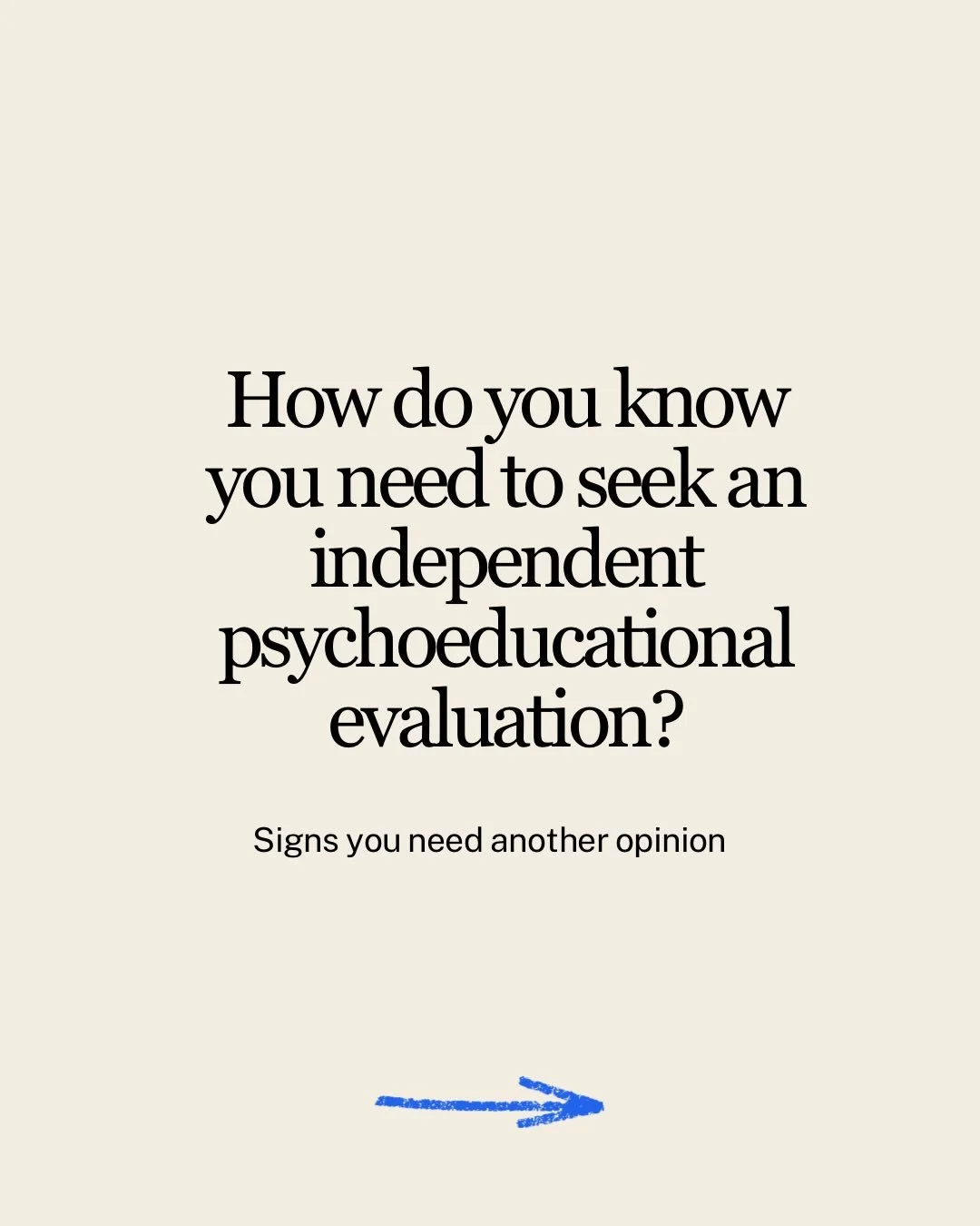 How do you know you need to seek an independent evaluation? Here are some signs that you might have experienced yourself. 

Link in bio to start a consultation.