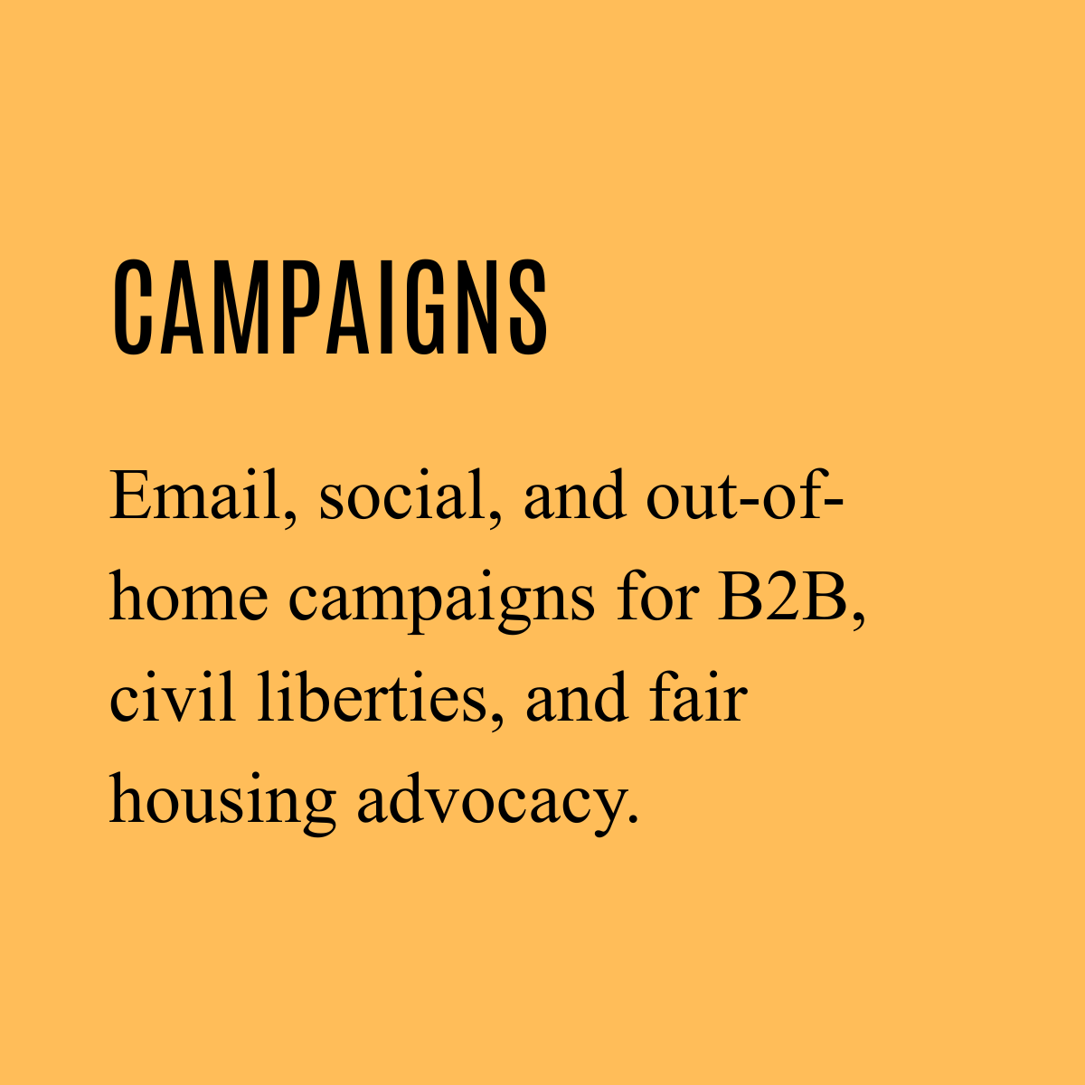 Campaign Copywriting