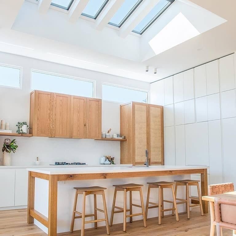 Skylights are a fantastic way to open up rooms and make them feel more spacious. Here are some types that will maximize the feeling of size:

Photo 1 - Fixed skylights: These are the most common and affordable option. They come in a variety of shapes