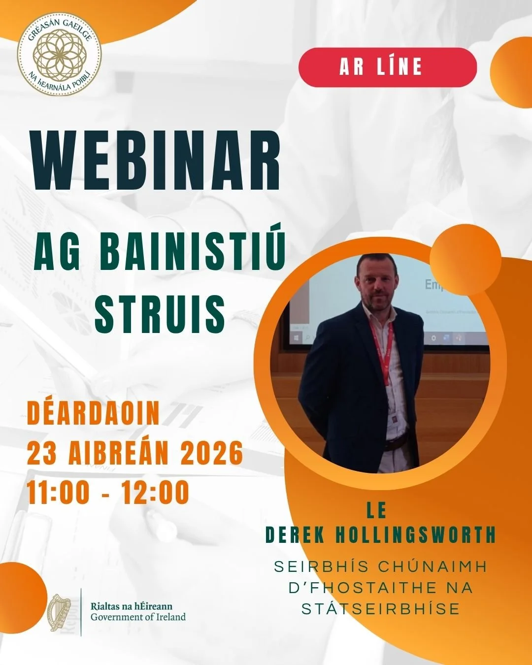 Ag Bainistiú Strus - Ar Líne