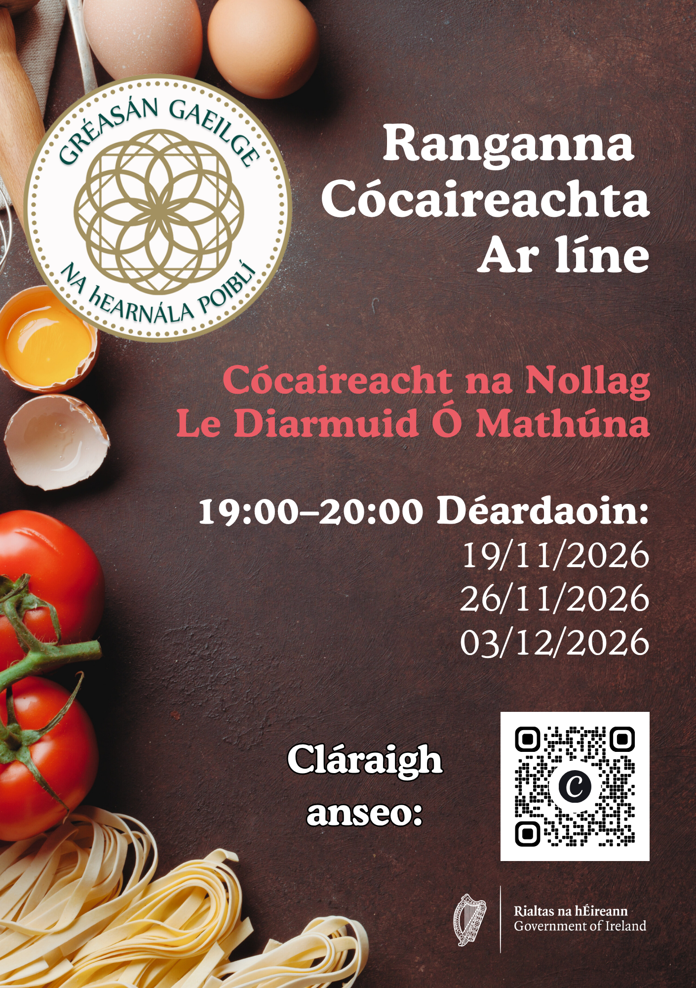 Cooking Classes Online with Diarmuid Ó Mathúna (Pota Café)