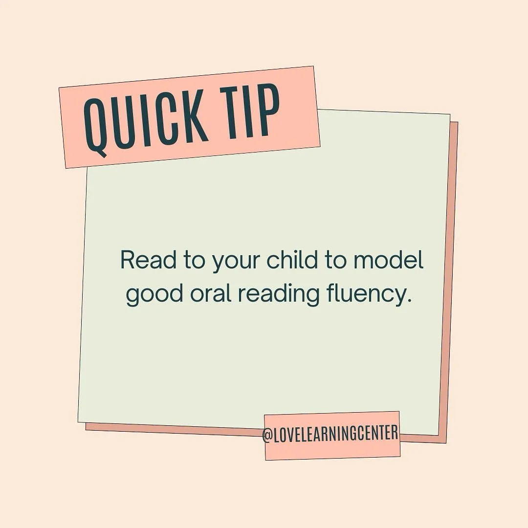 When you read to your child, you are not only building their love for reading, but also modeling good oral reading fluency. Children need to listen to how readers read with expression and at a &ldquo;Goldilocks&rdquo; rate (not too slow, not too fast