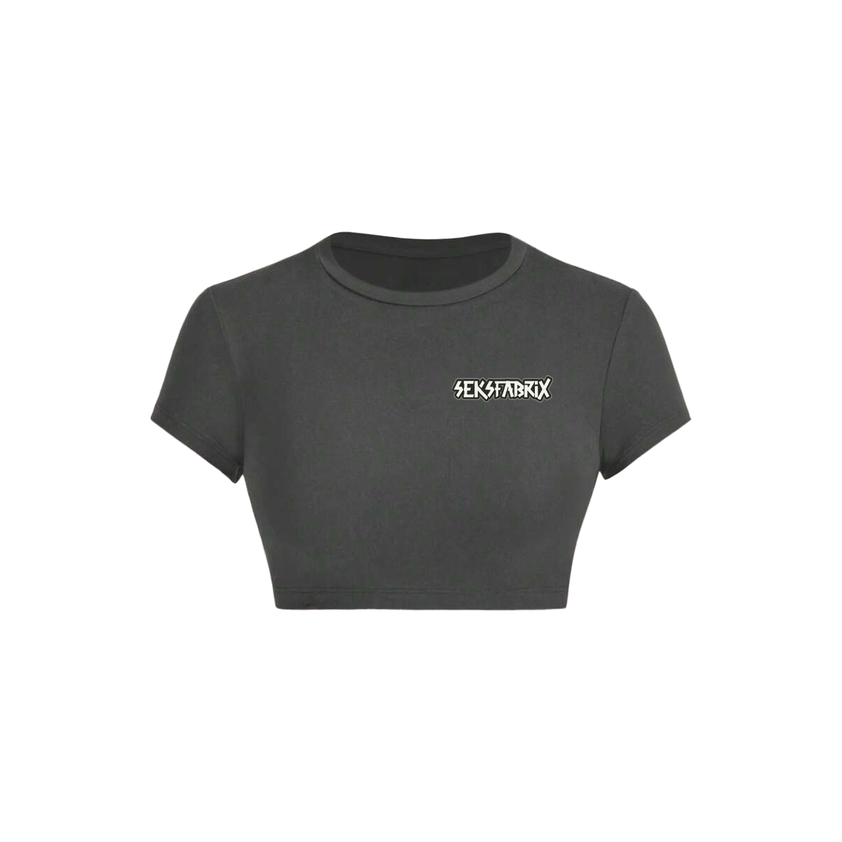 SEKSFABRIX SS02 Crop Top • Graphite