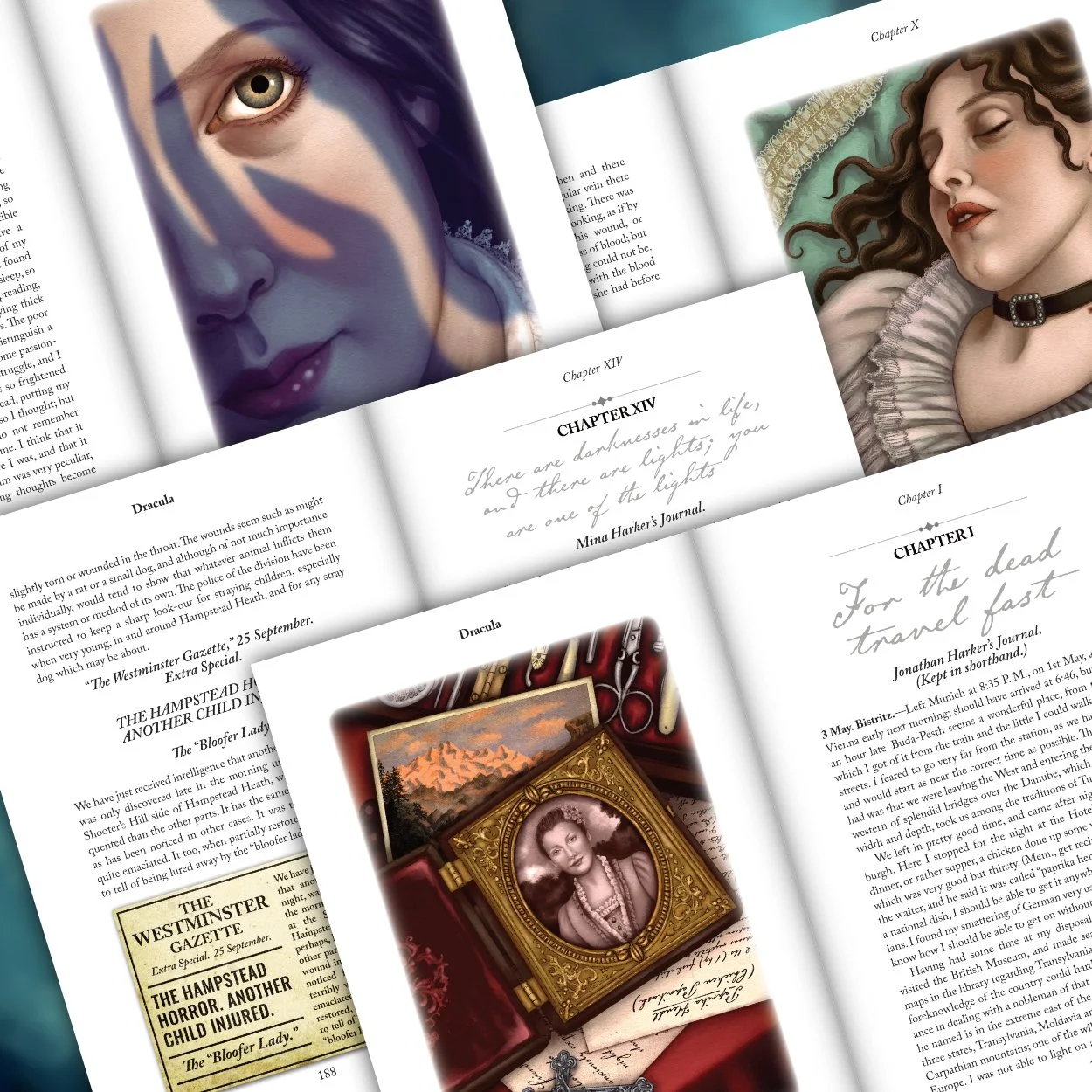 interior of hardback full colour version