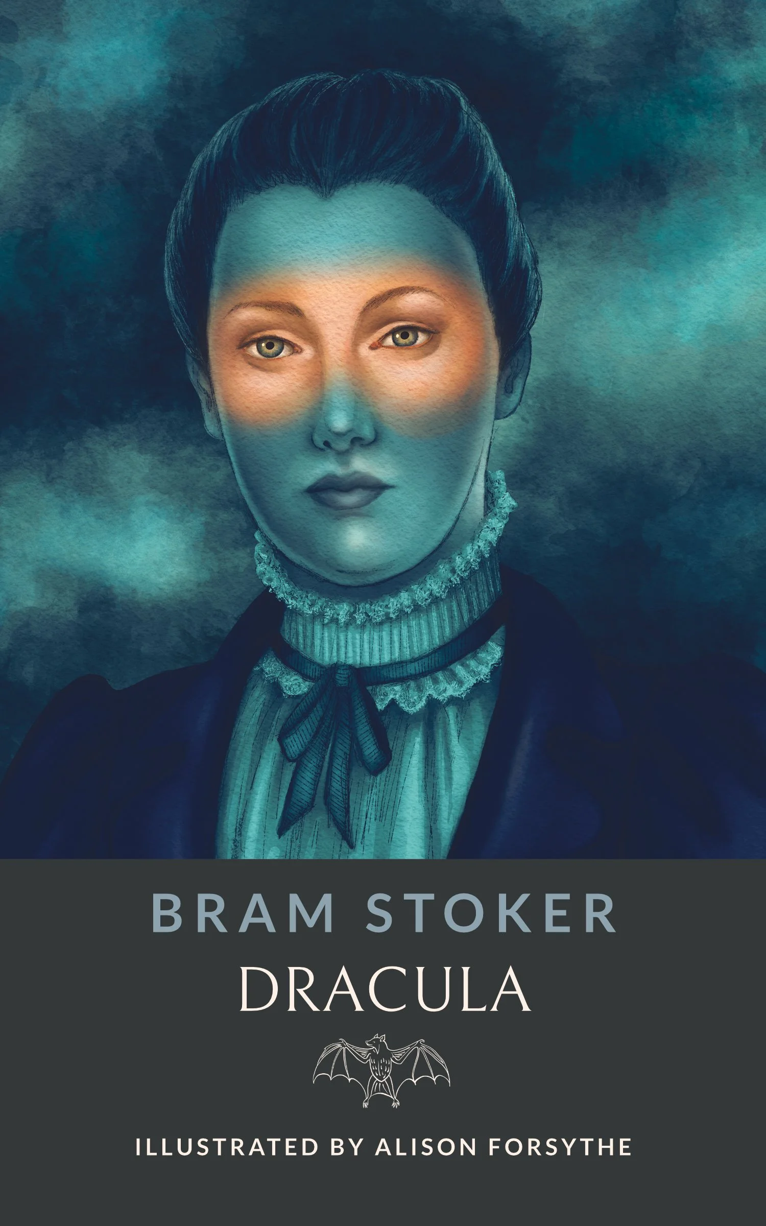Cover of Dracula by Bram Stoker highlighting Mina Harker