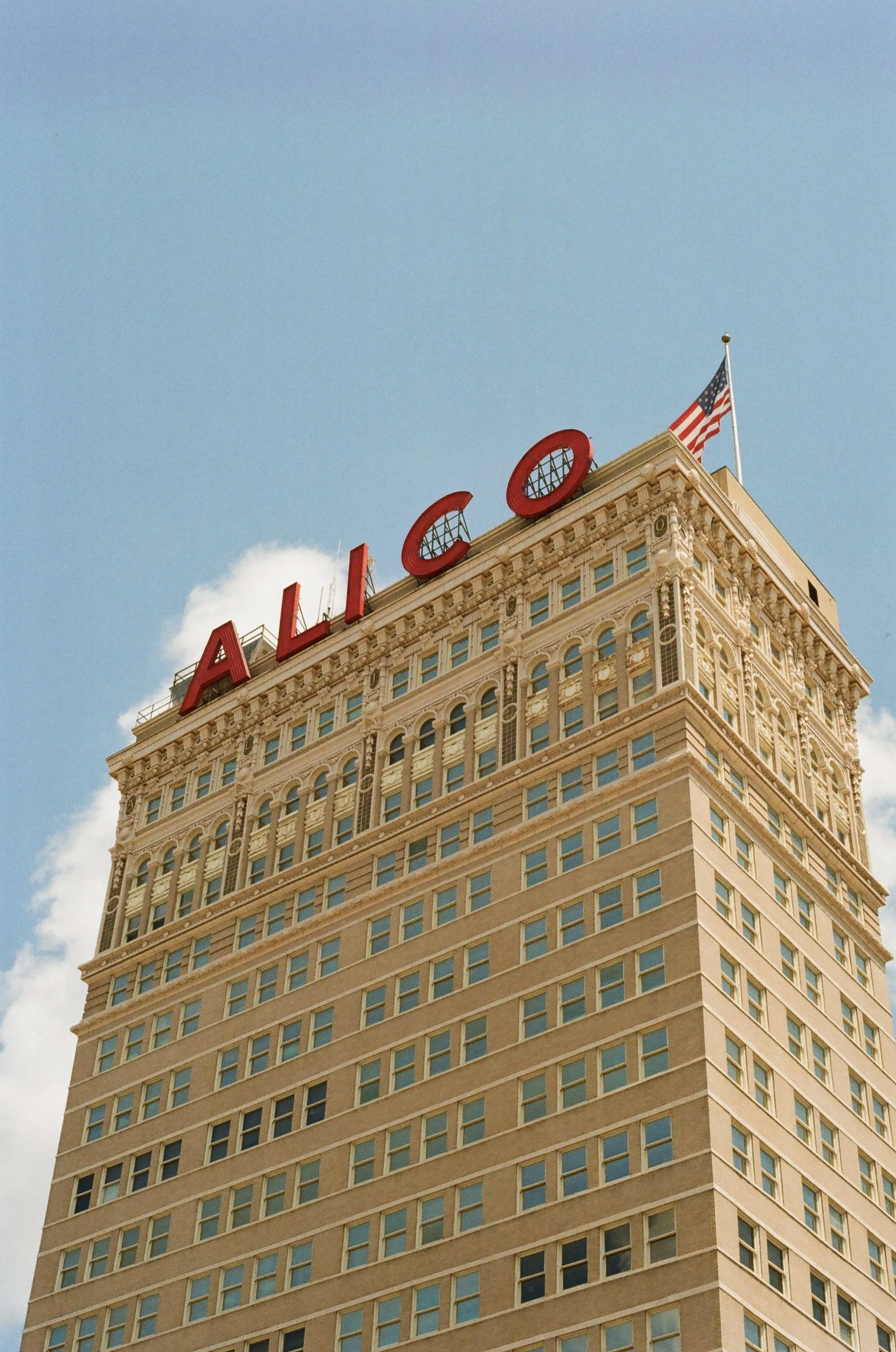An original image of the Alico building in Waco, Texas.