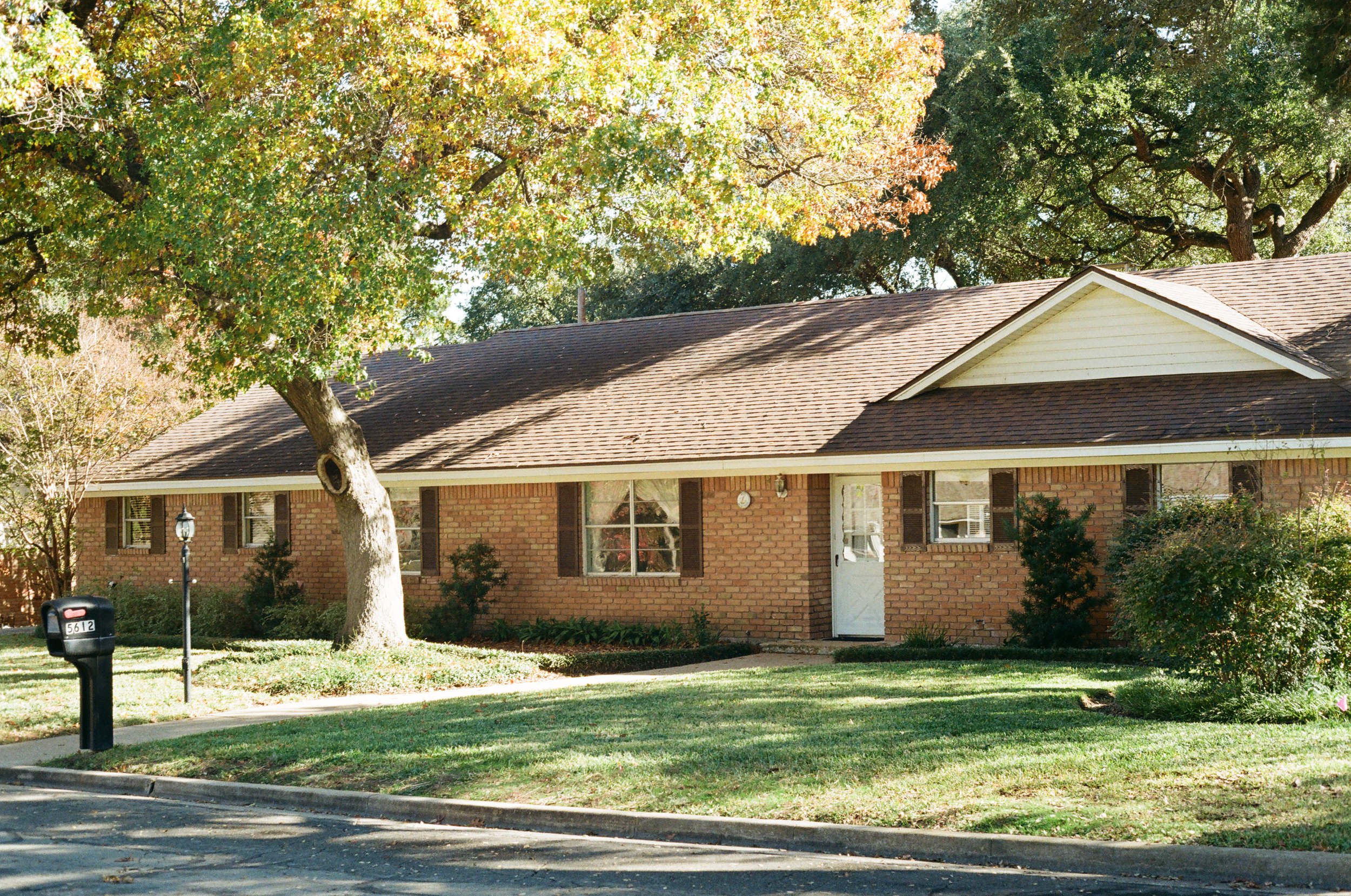 Ranch-style home in Mountainview neighborhood of Waco, Texas.