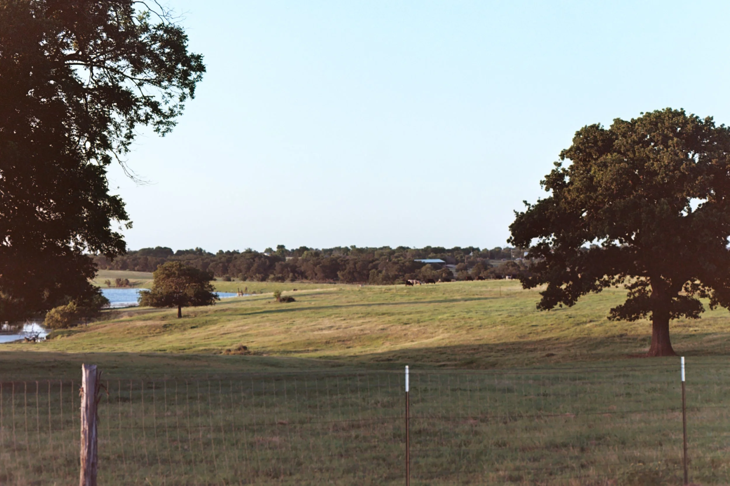 Rolling Central Texas hills on a back road drive from Waco