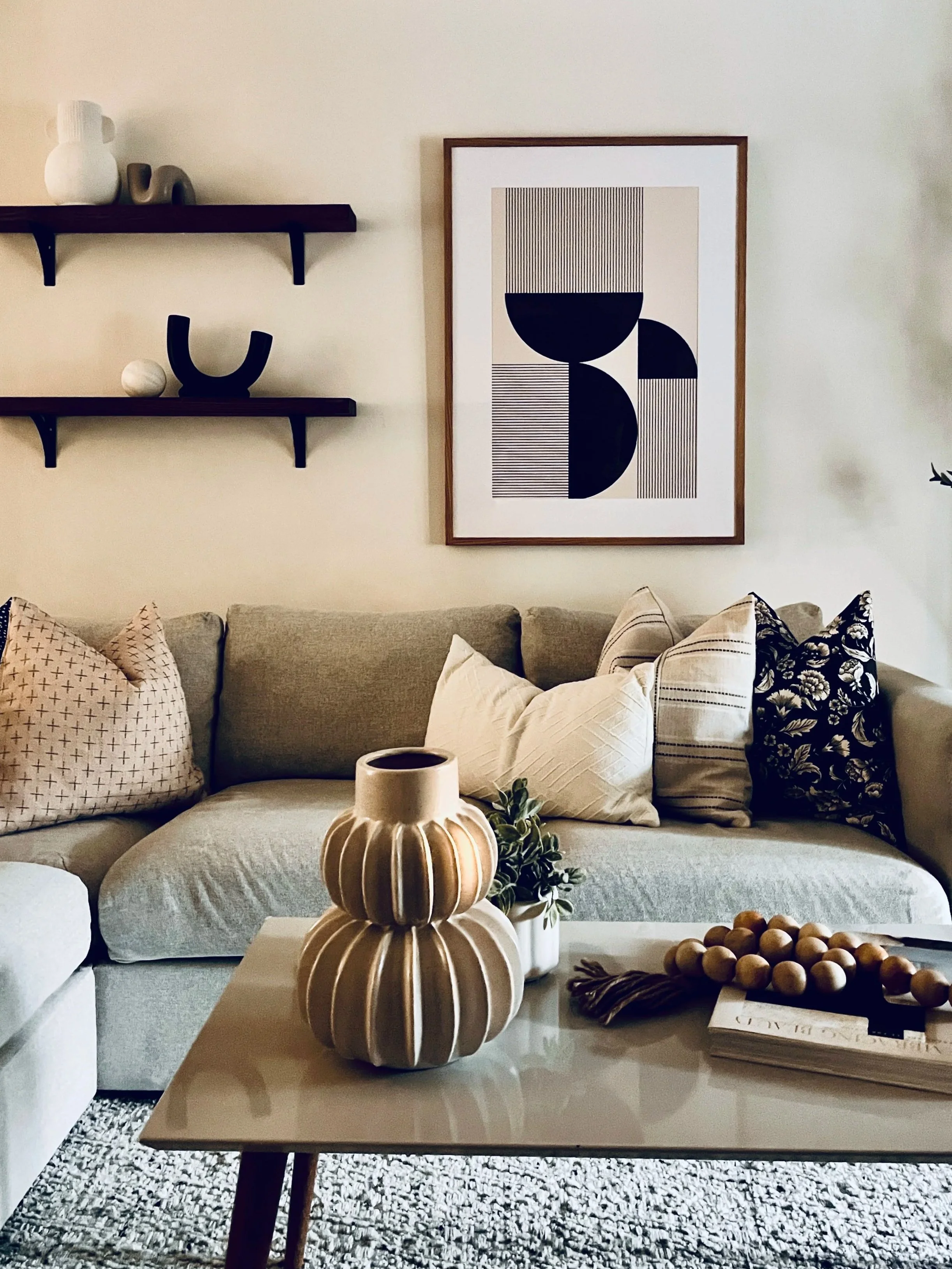 Occupied home staging in Leslieville using homeowner furnishings for a lived-in feel