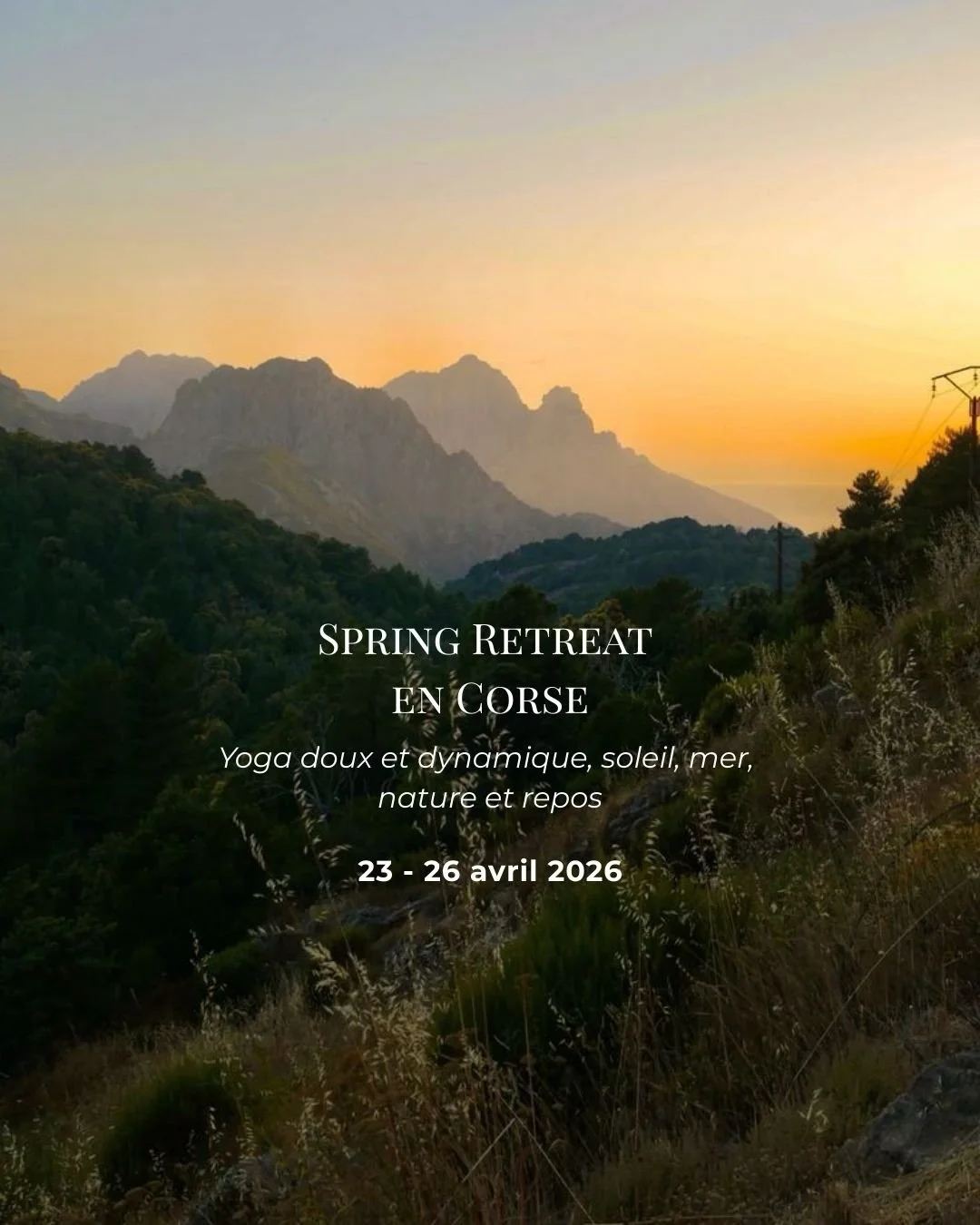 Le Hameau de Petripini accueille sa toute premi&egrave;re retraite yoga du 23 au 26 avril 2026, accompagn&eacute;e par @jarafelicia 
Un moment pour soi, pour respirer autrement, se recentrer et accueillir l&rsquo;&eacute;lan du printemps ☀️🌊

&rarr;