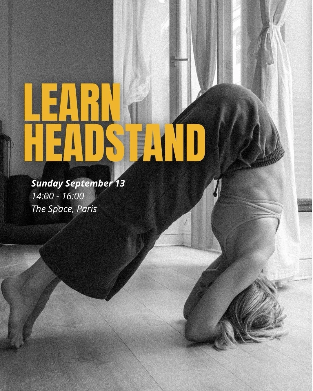 A workshop that feels particularly close to my heart, because inversions have NEVER come easily to me.
It took me years (and years) of experimenting to understand that getting into a headstand isn&rsquo;t about finding the right technique. It&rsquo;s